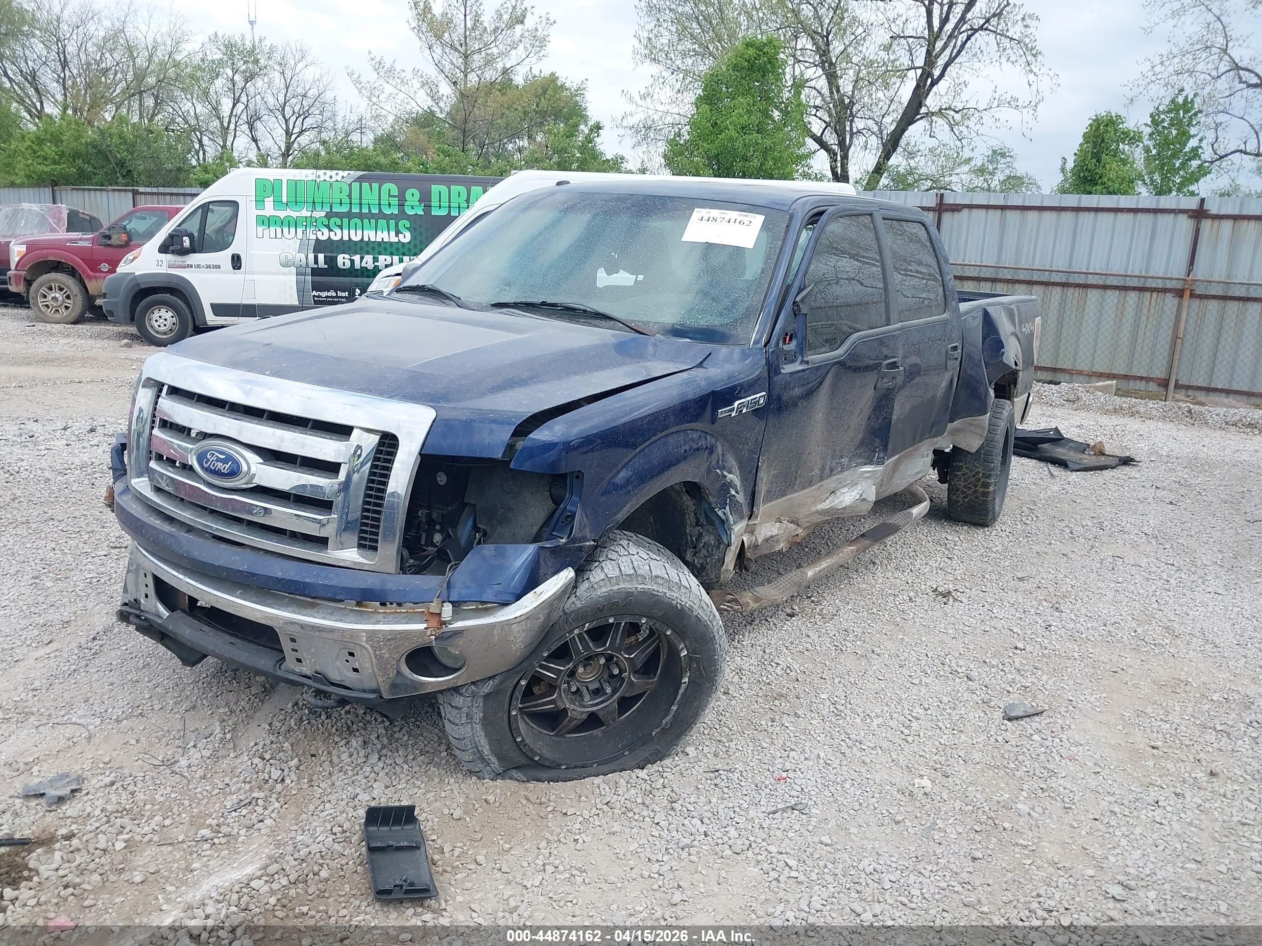2010 Ford F-150 Fx4/harley-davidson/king Ranch/lariat/platinum/xl/xlt Blue vin: 1FTFW1EV9AFB36757