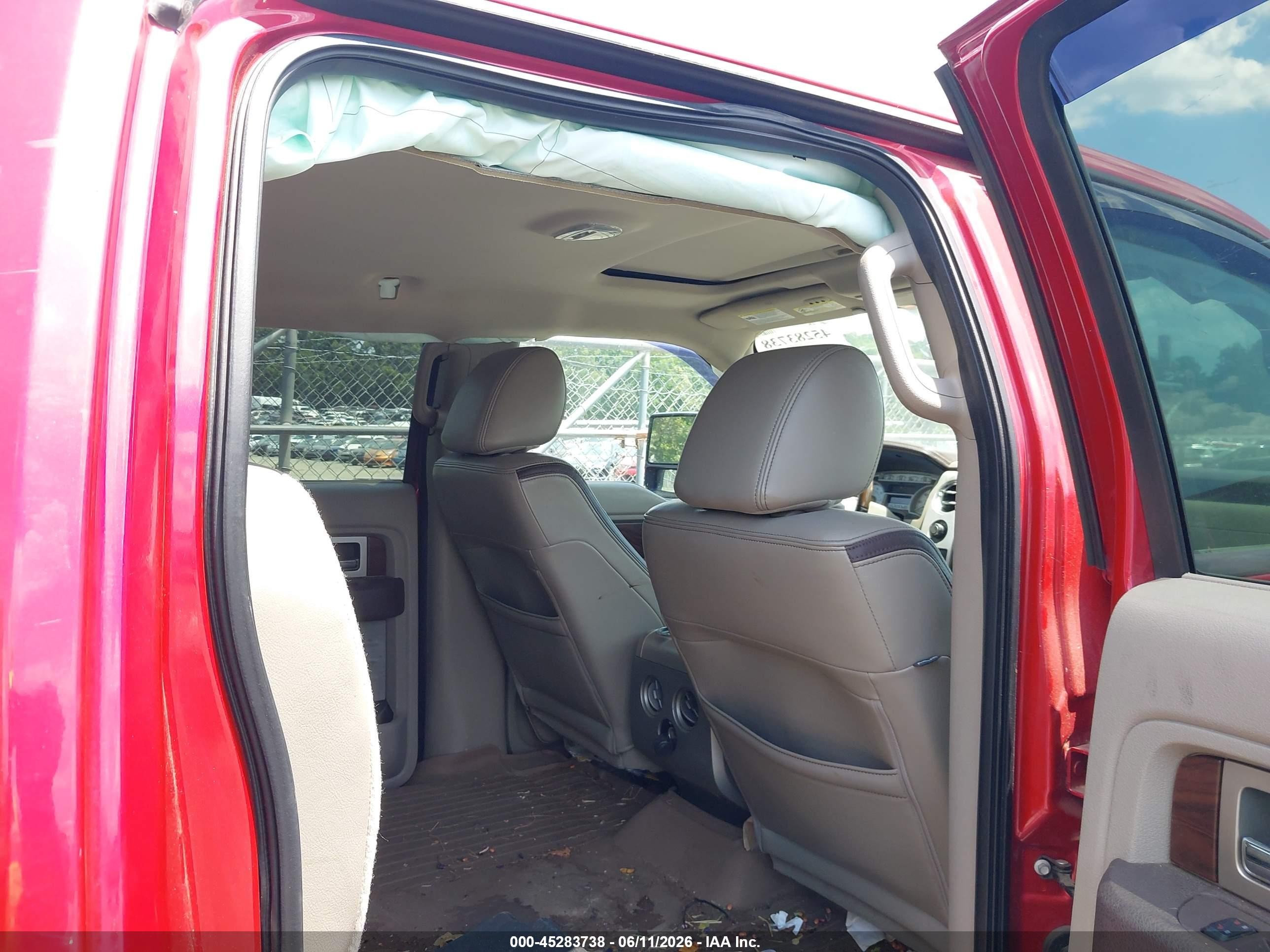 2010 Ford F-150 Fx4/harley-davidson/king Ranch/lariat/platinum/xl/xlt Red vin: 1FTFW1EV9AFB73887