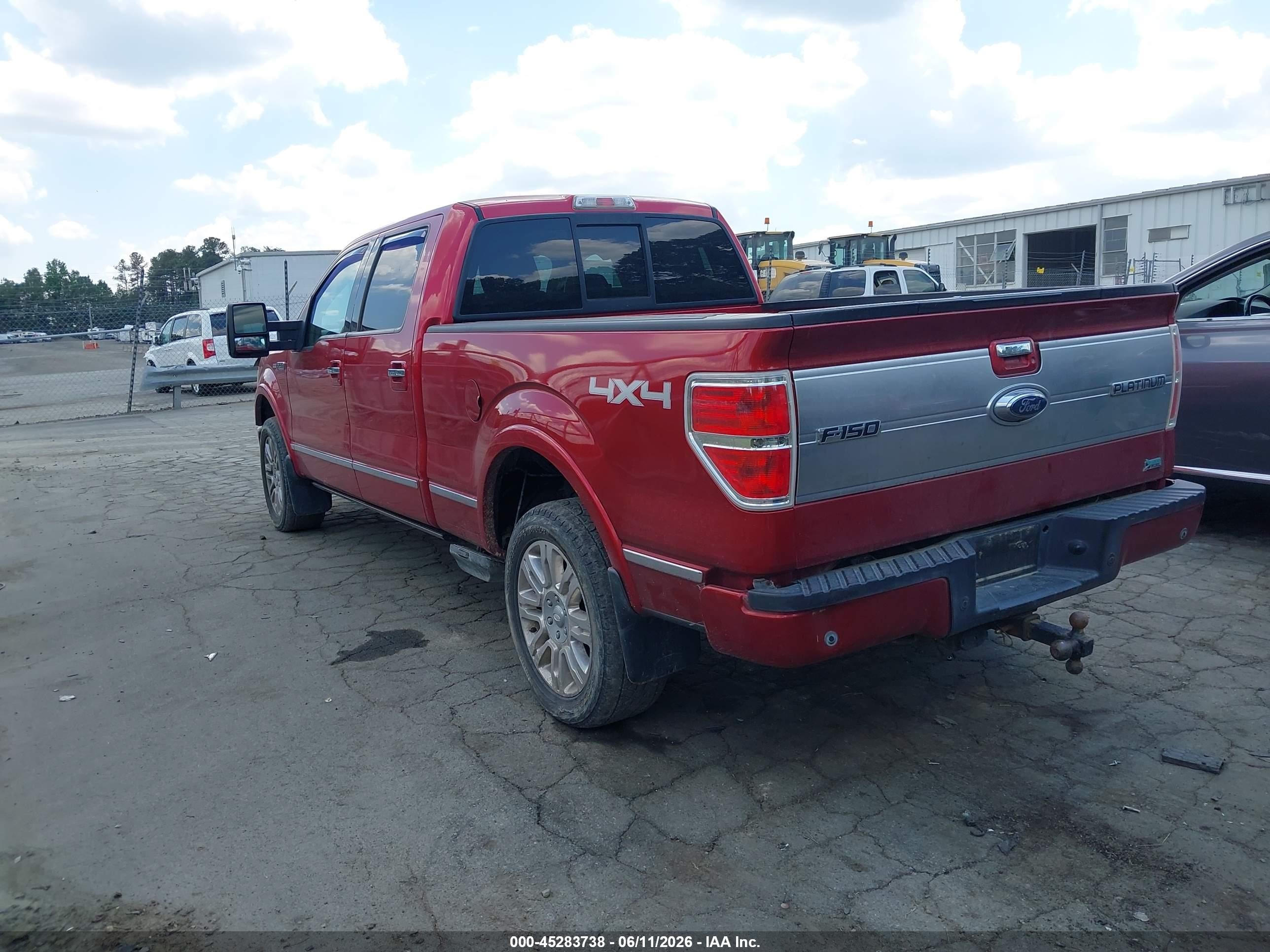 2010 Ford F-150 Fx4/harley-davidson/king Ranch/lariat/platinum/xl/xlt Red vin: 1FTFW1EV9AFB73887