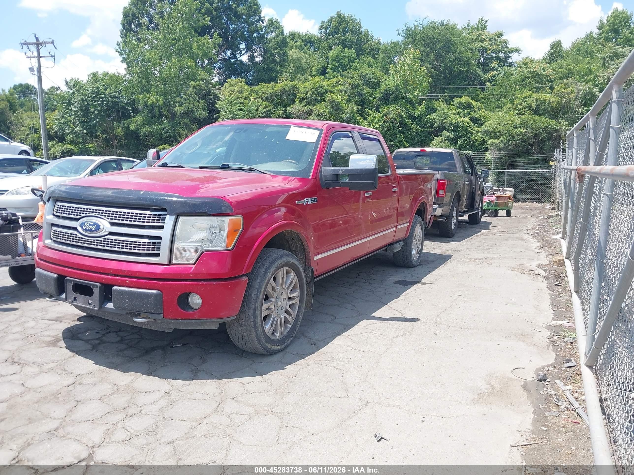 2010 Ford F-150 Fx4/harley-davidson/king Ranch/lariat/platinum/xl/xlt Red vin: 1FTFW1EV9AFB73887