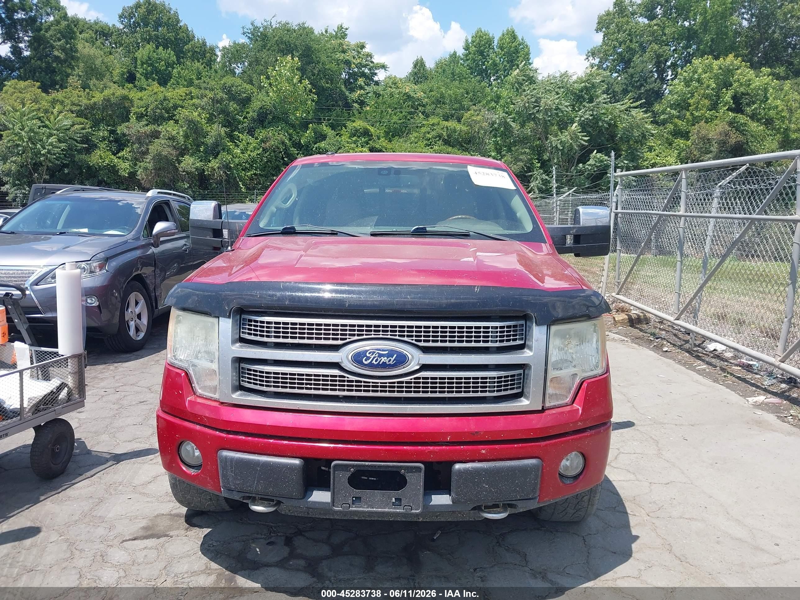 2010 Ford F-150 Fx4/harley-davidson/king Ranch/lariat/platinum/xl/xlt Red vin: 1FTFW1EV9AFB73887