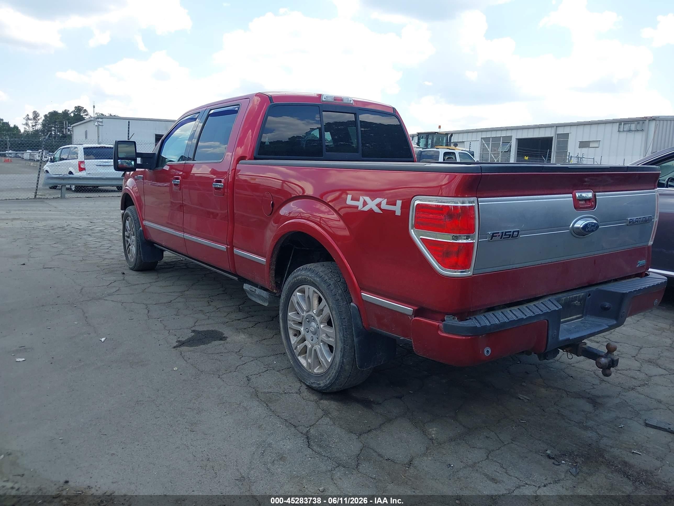 2010 Ford F-150 Fx4/harley-davidson/king Ranch/lariat/platinum/xl/xlt Red vin: 1FTFW1EV9AFB73887