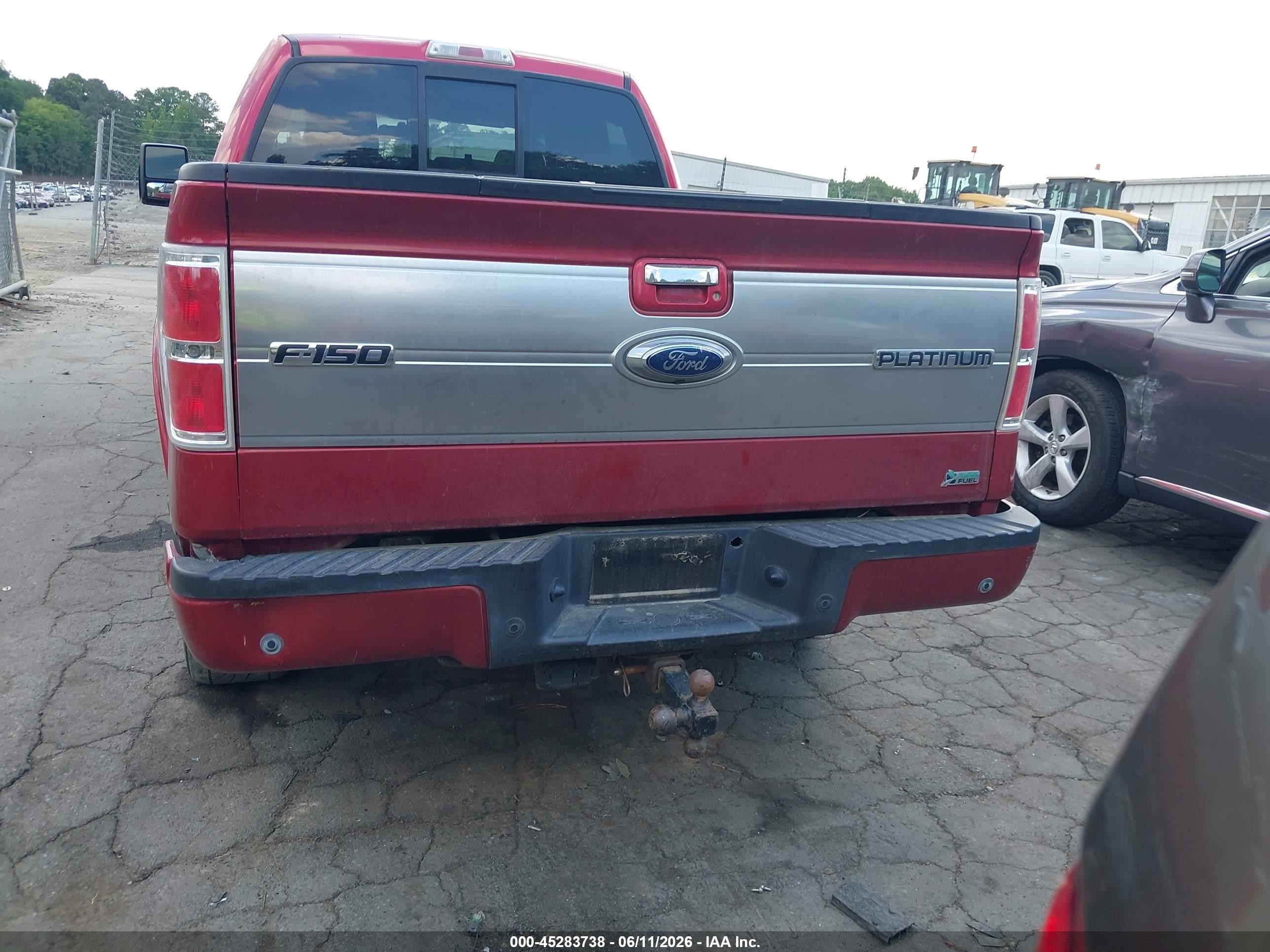2010 Ford F-150 Fx4/harley-davidson/king Ranch/lariat/platinum/xl/xlt Red vin: 1FTFW1EV9AFB73887