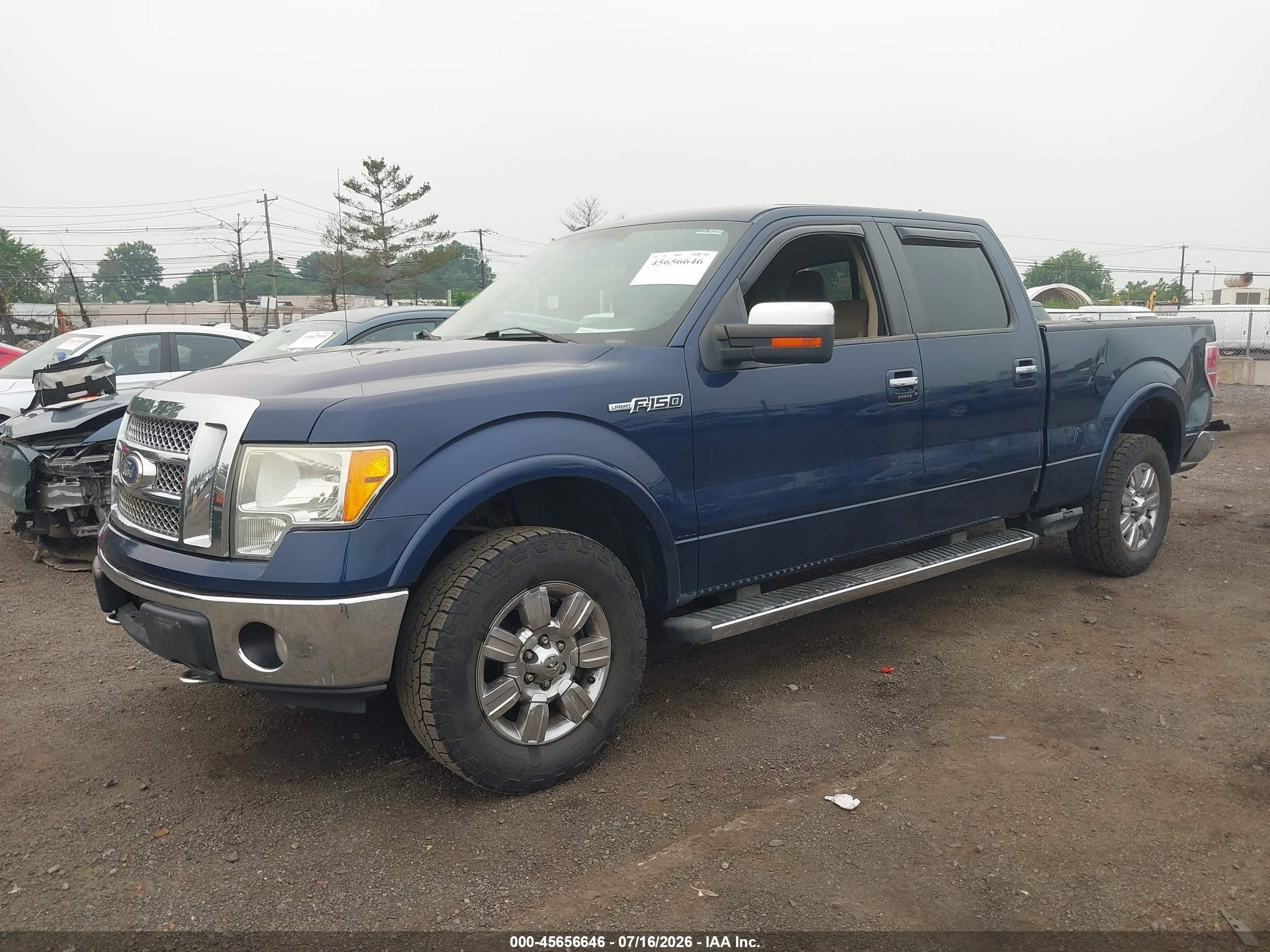 2010 Ford F-150 Fx4/harley-davidson/king Ranch/lariat/platinum/xl/xlt Blue vin: 1FTFW1EV9AFD37929