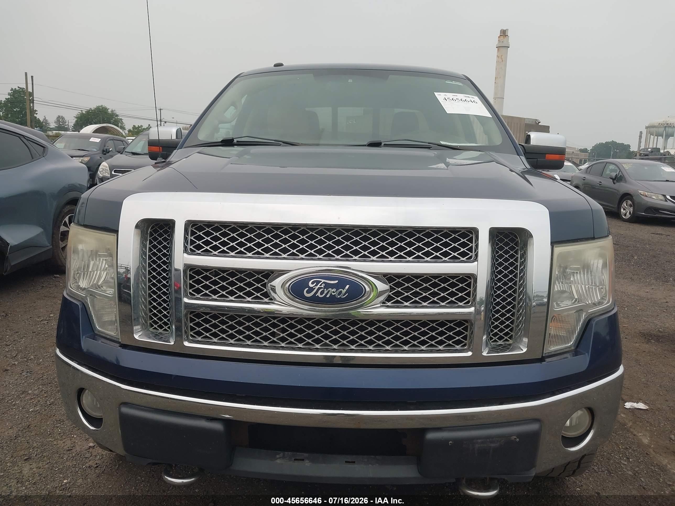 2010 Ford F-150 Fx4/harley-davidson/king Ranch/lariat/platinum/xl/xlt Blue vin: 1FTFW1EV9AFD37929
