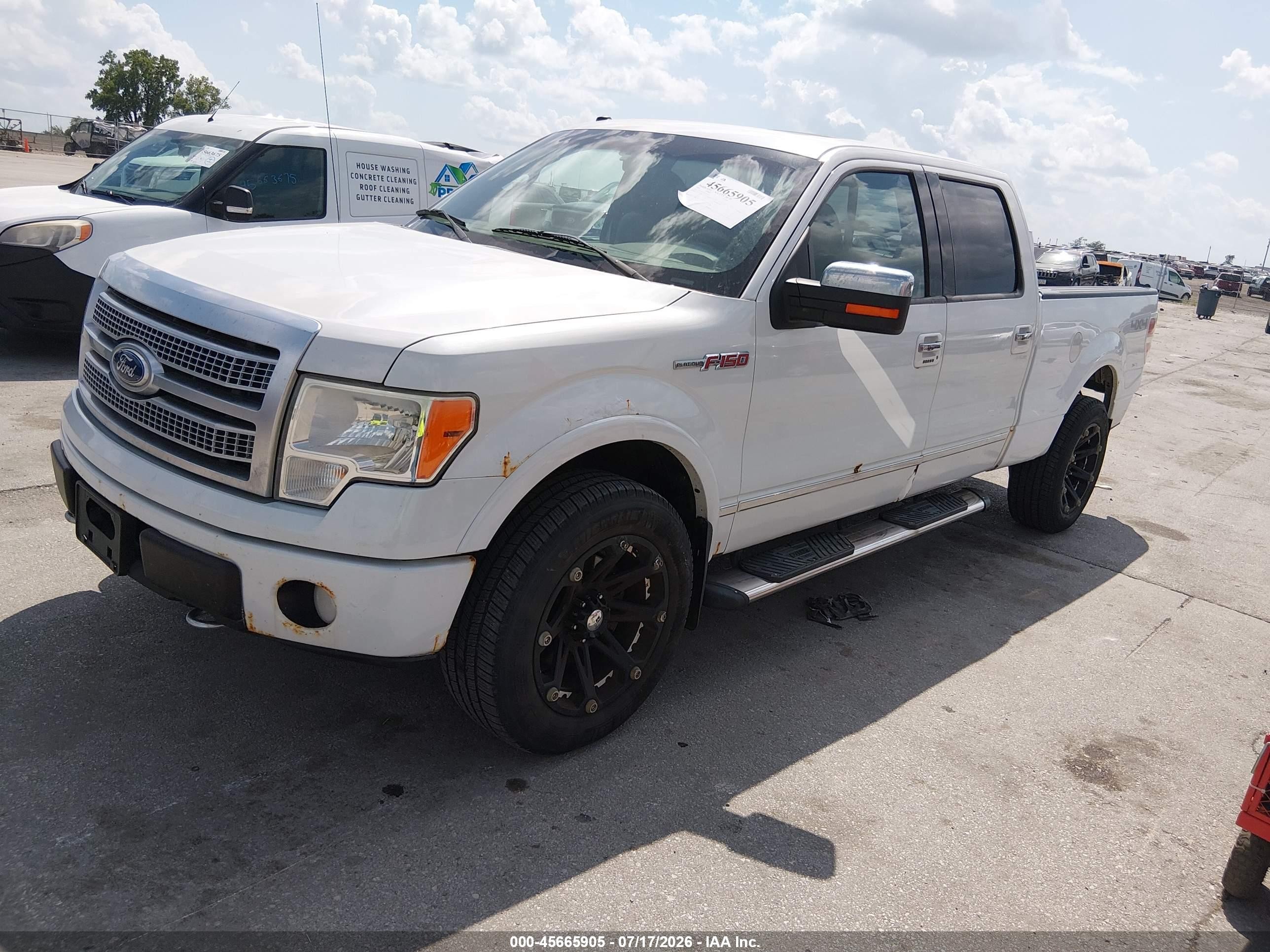 2010 Ford F-150 Platinum Белый vin: 1FTFW1EVXAFB79715