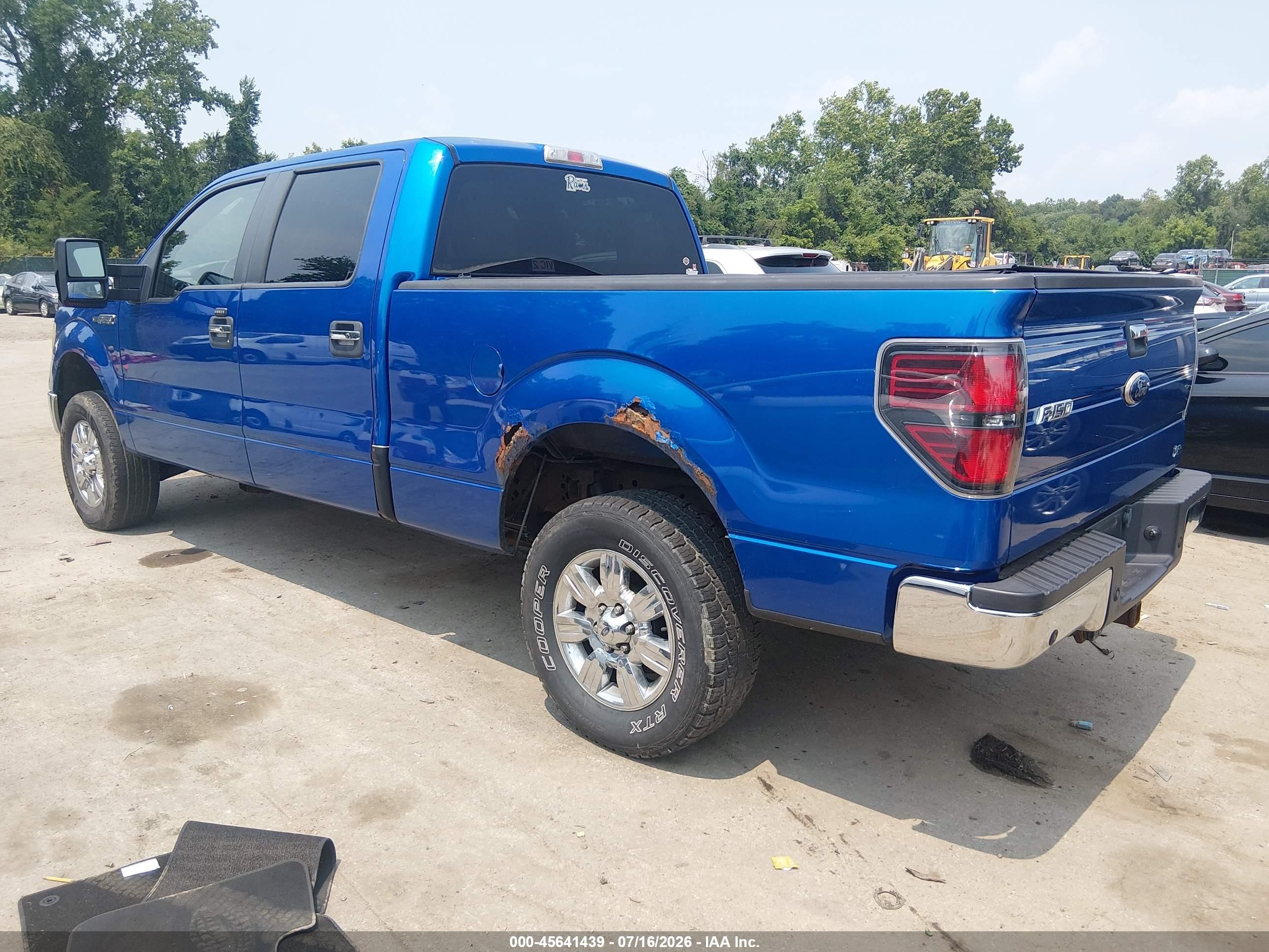 2010 Ford F-150 Fx4/harley-davidson/king Ranch/lariat/platinum/xl/xlt Blue vin: 1FTFW1EVXAFB90410