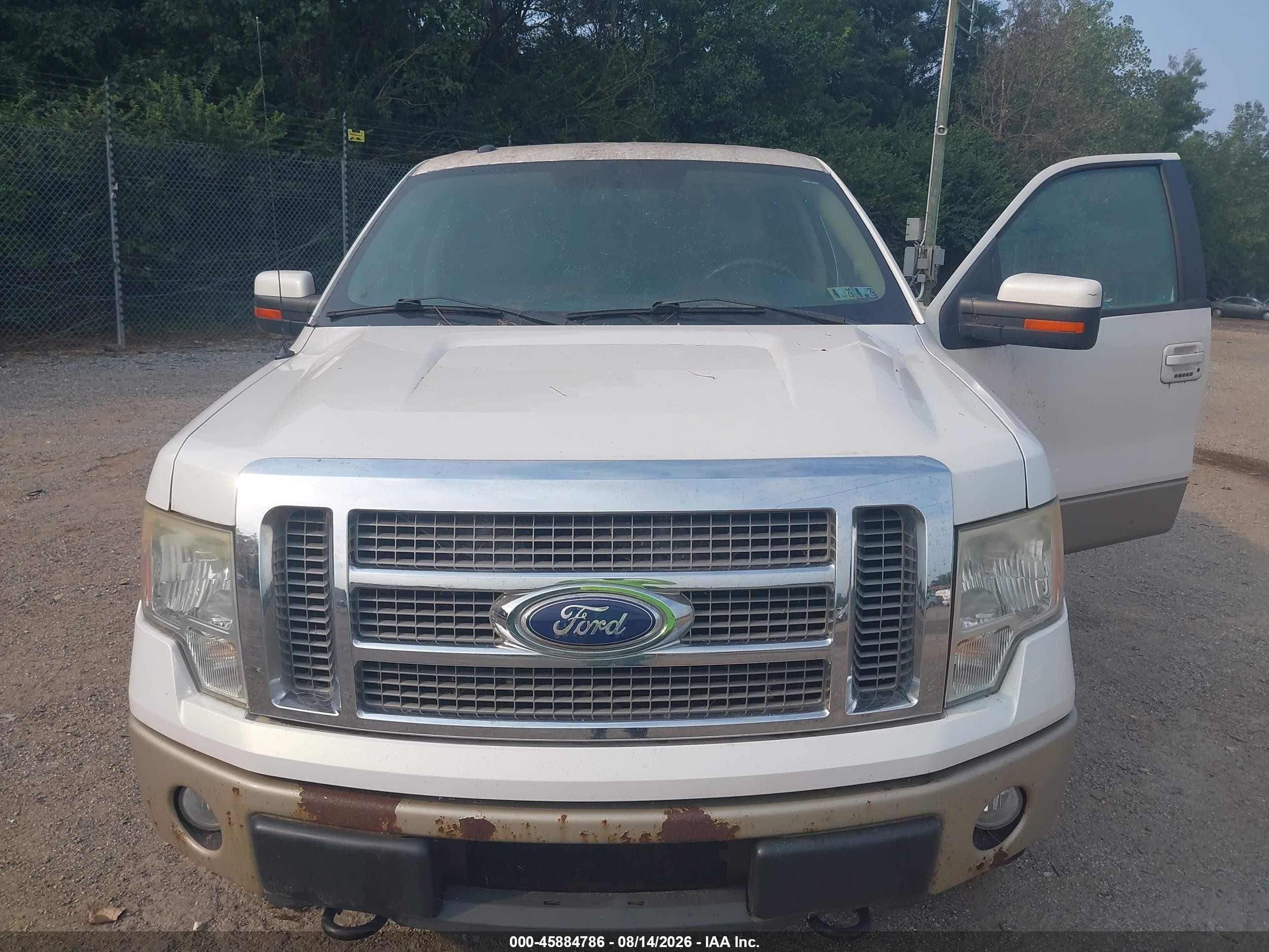 2010 Ford F-150 Fx4/harley-davidson/king Ranch/lariat/platinum/xl/xlt White vin: 1FTFW1EVXAFC02717