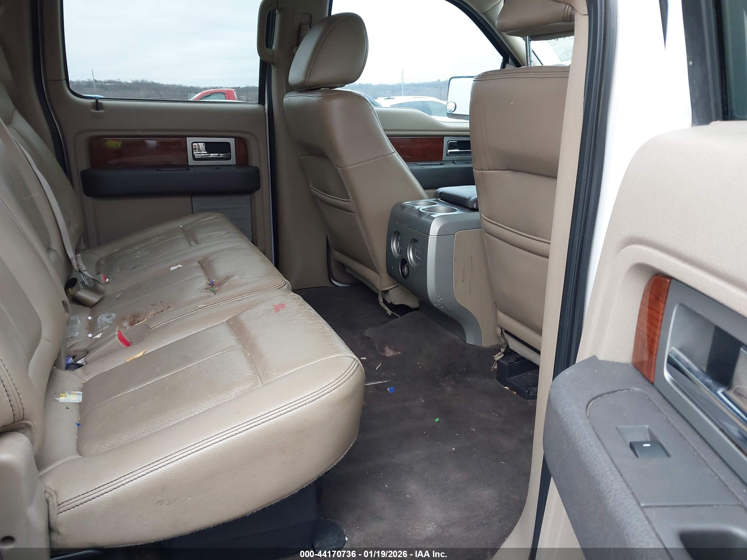2010 Ford F-150 Lariat White vin: 1FTFW1EVXAFD86427