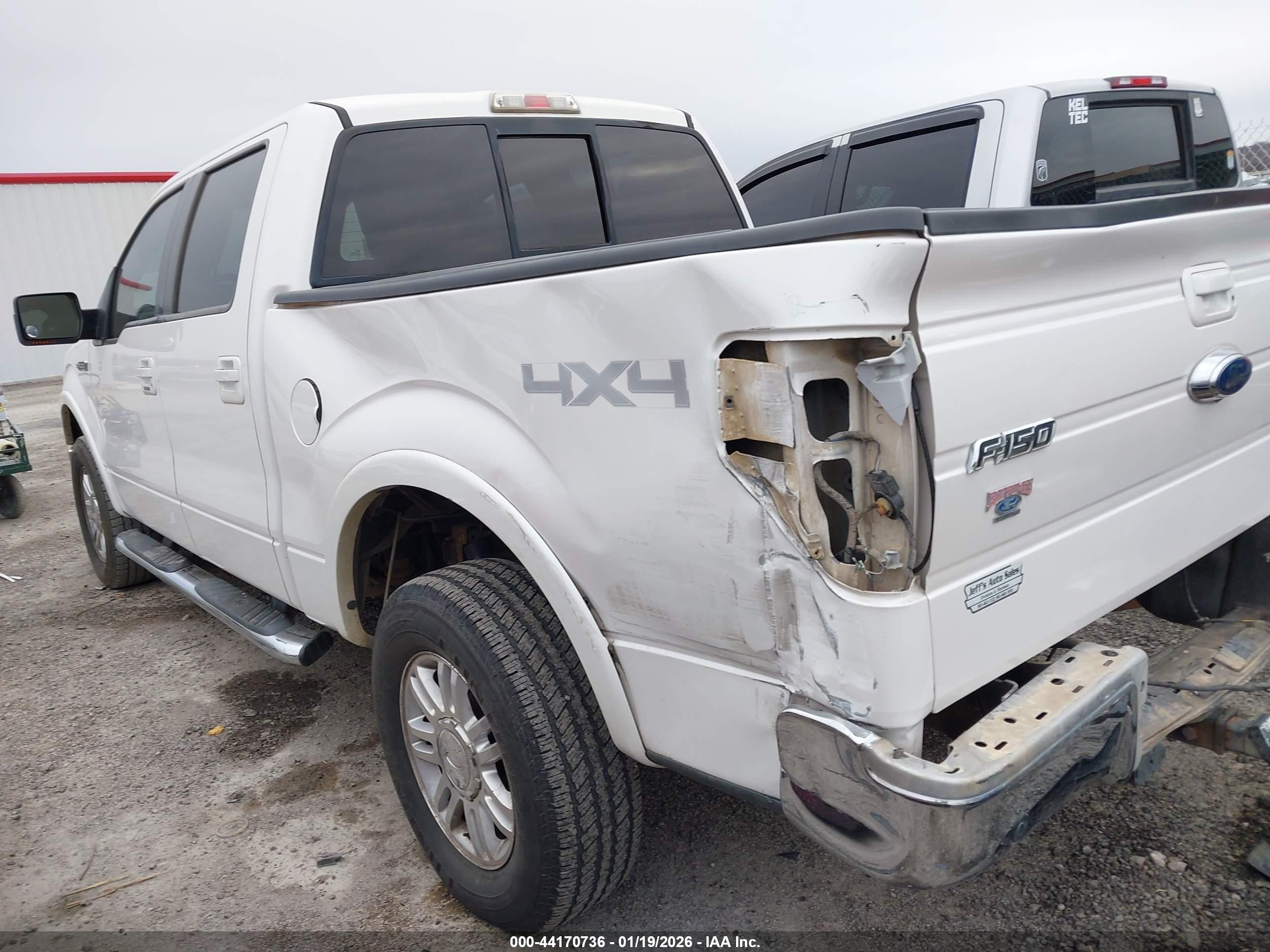 2010 Ford F-150 Lariat White vin: 1FTFW1EVXAFD86427