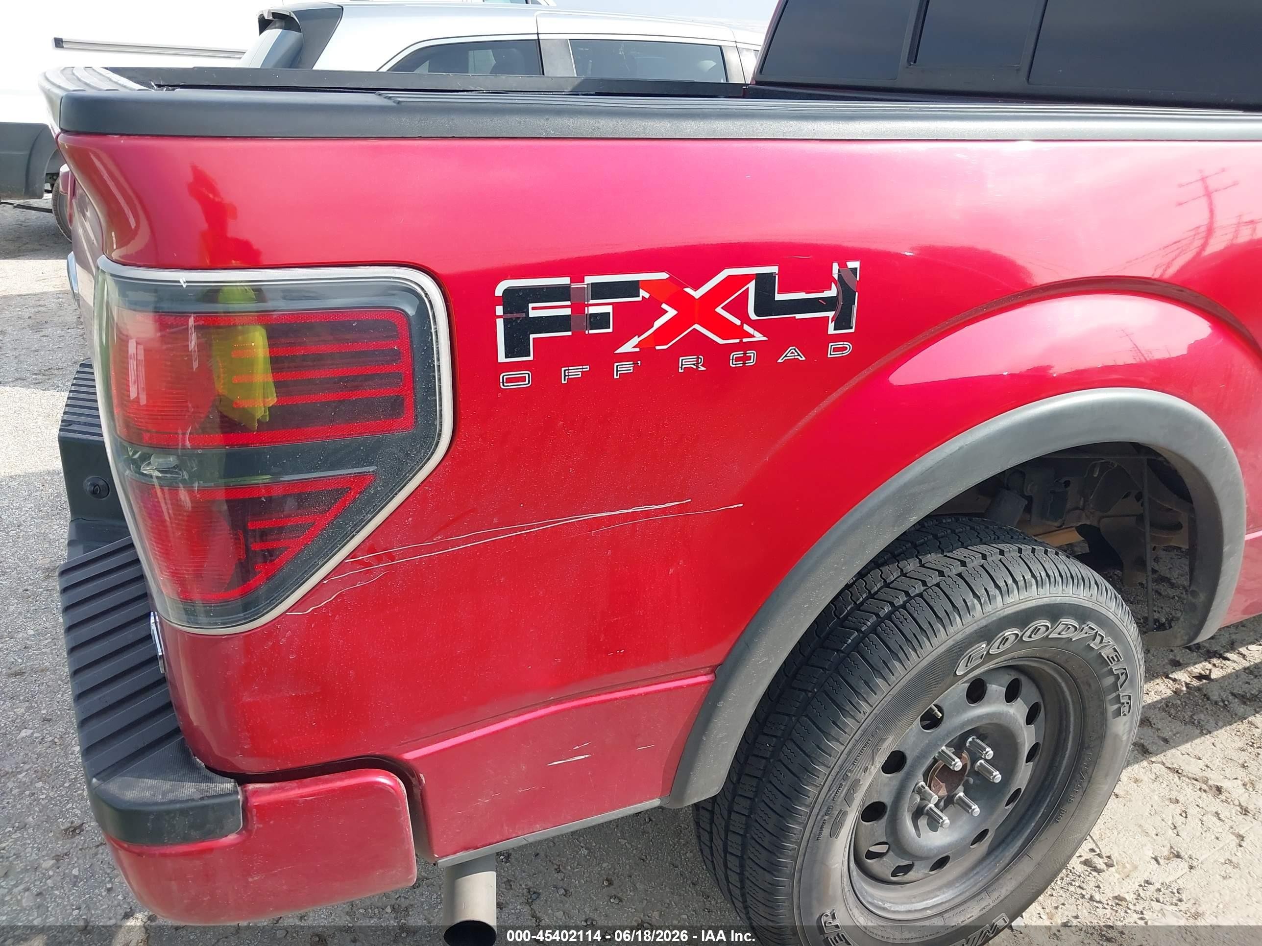 2010 Ford F-150 Fx4/harley-davidson/king Ranch/lariat/platinum/xl/xlt Red vin: 1FTFW1EVXAFD94849
