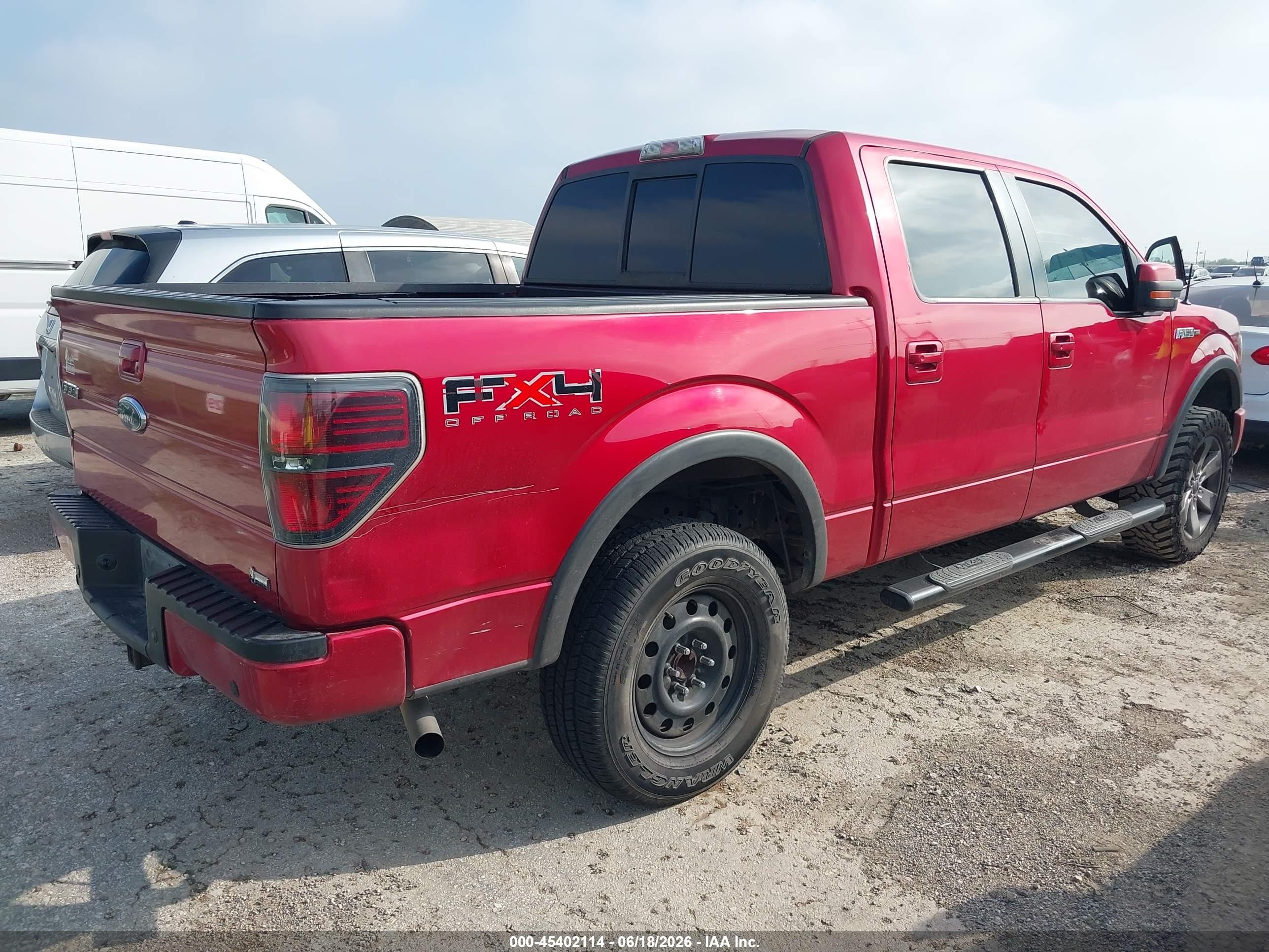 2010 Ford F-150 Fx4/harley-davidson/king Ranch/lariat/platinum/xl/xlt Red vin: 1FTFW1EVXAFD94849