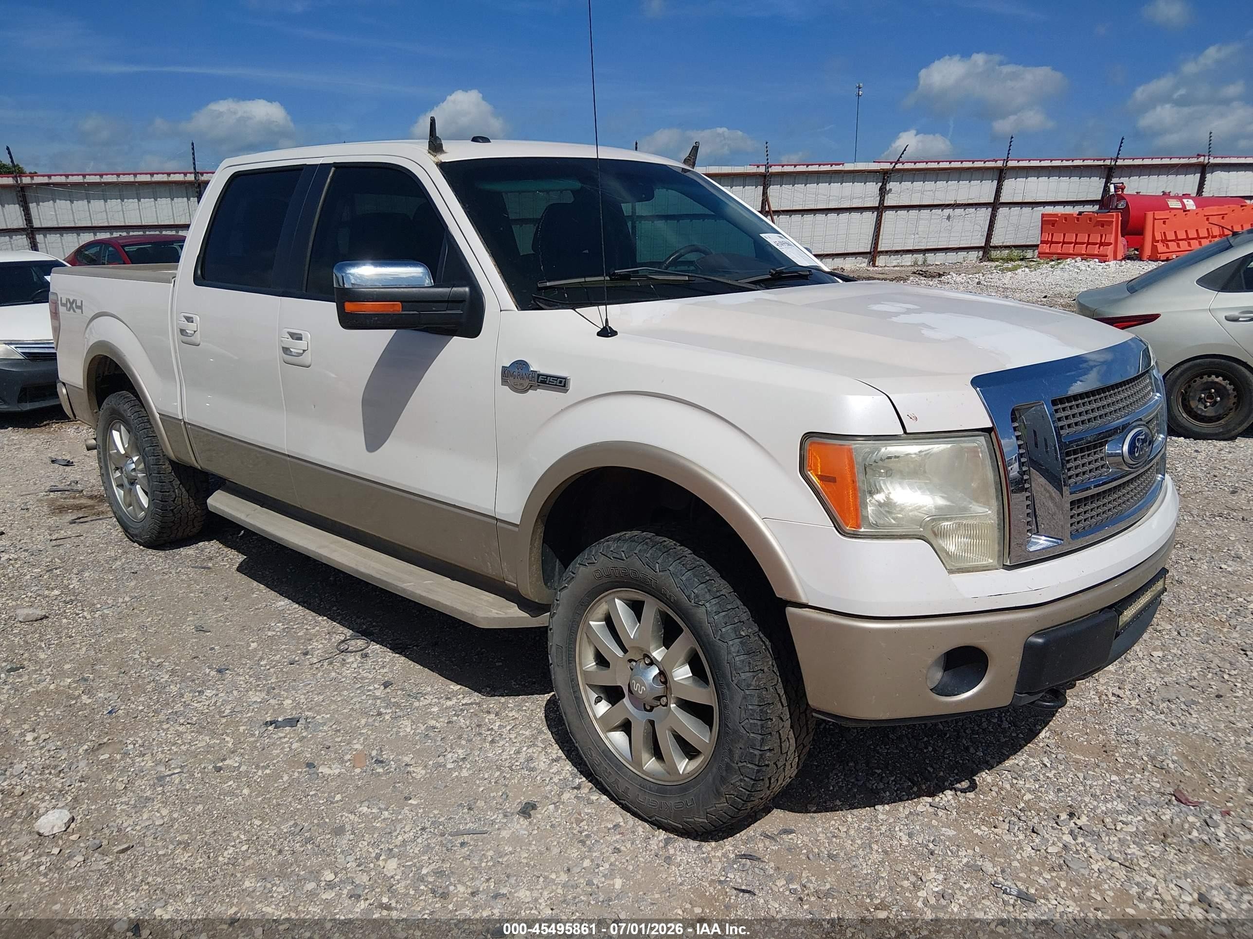 2010 Ford F-150 Fx4/harley-davidson/king Ranch/lariat/platinum/xl/xlt White vin: 1FTFW1EVXAKE36167