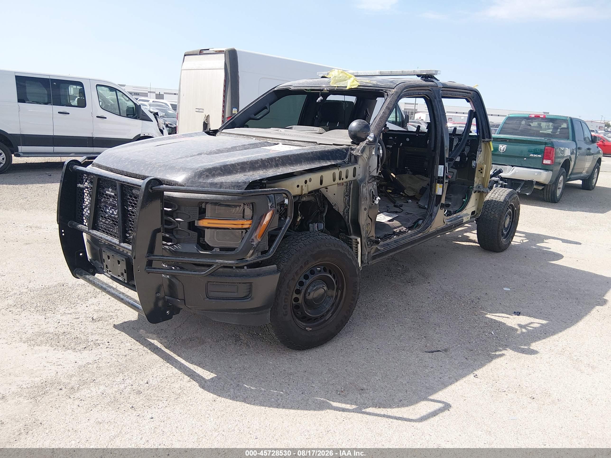 2024 Ford F-150 Police Responder Xl Black vin: 1FTFW1P81RKE39252