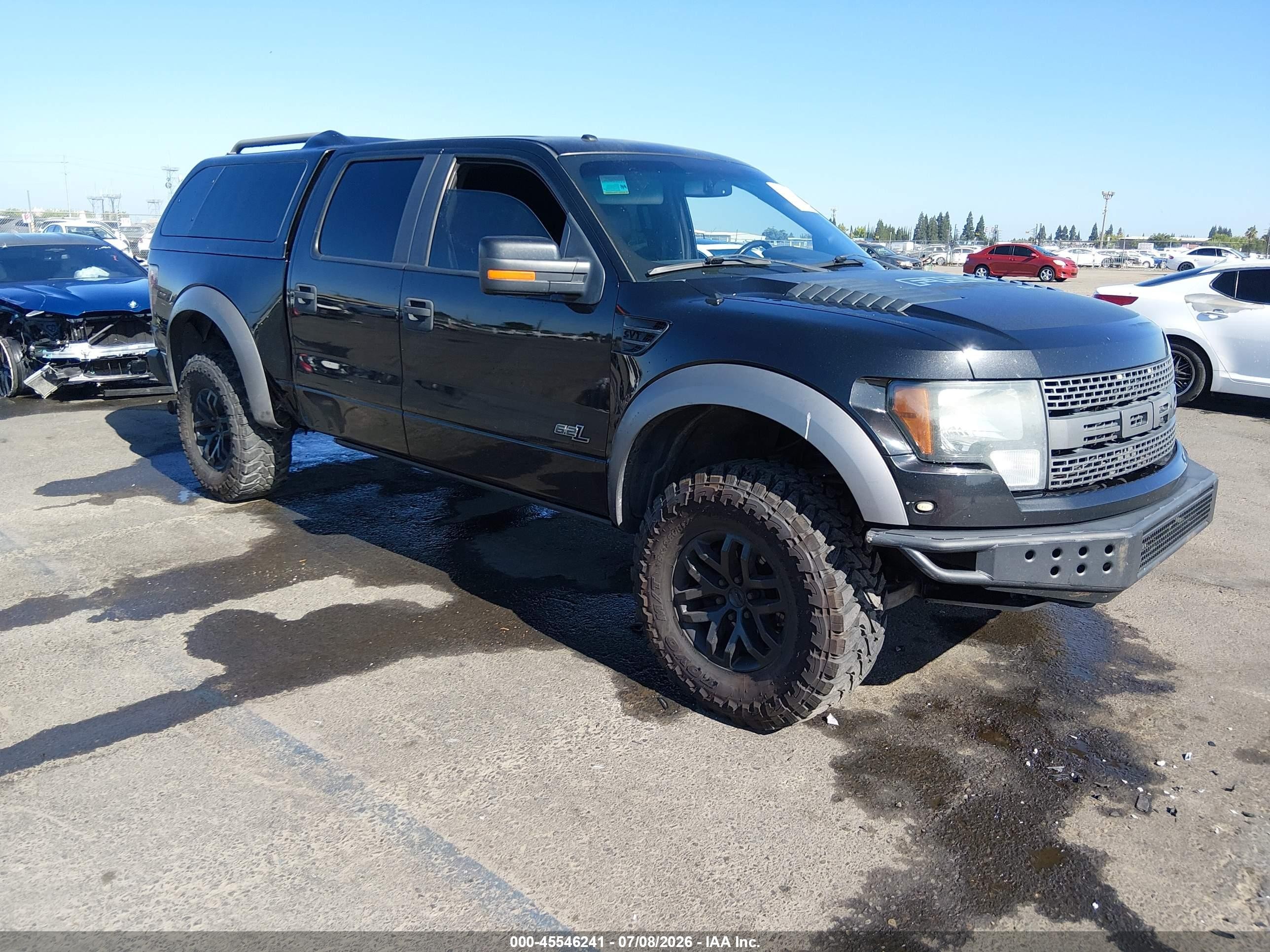 2011 Ford F-150 Svt Raptor Black vin: 1FTFW1R60BFB84524