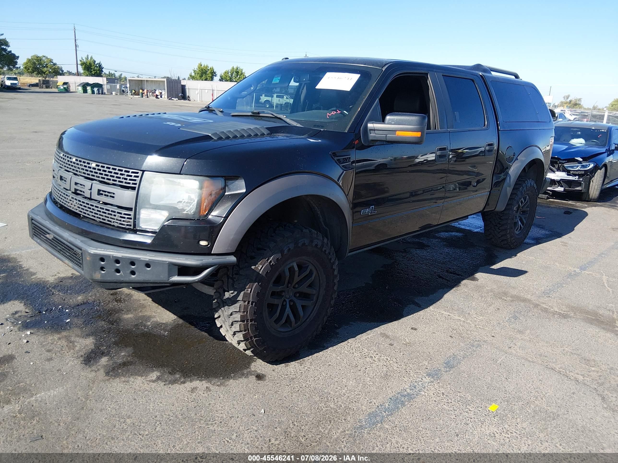 2011 Ford F-150 Svt Raptor Black vin: 1FTFW1R60BFB84524
