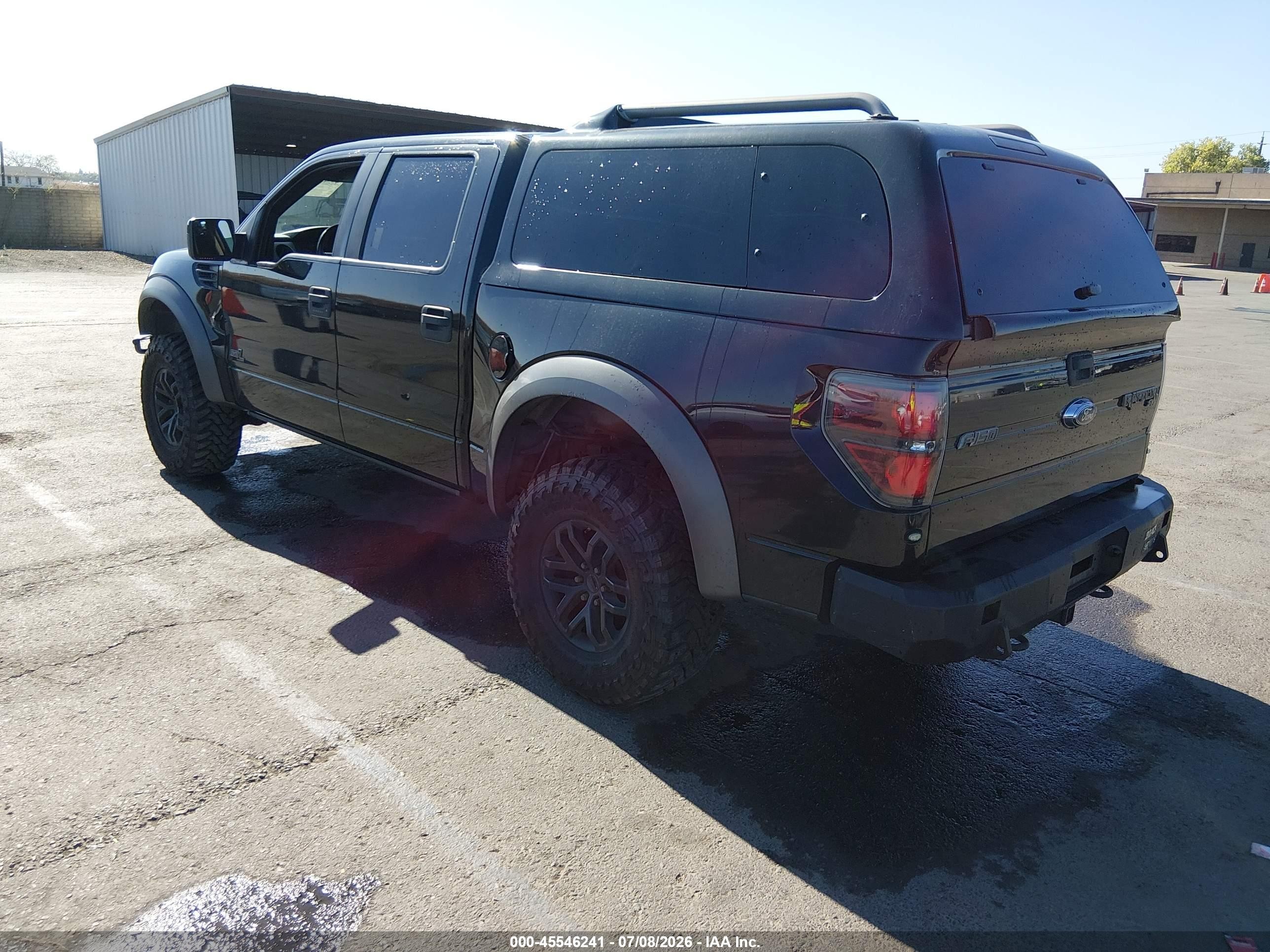 2011 Ford F-150 Svt Raptor Black vin: 1FTFW1R60BFB84524