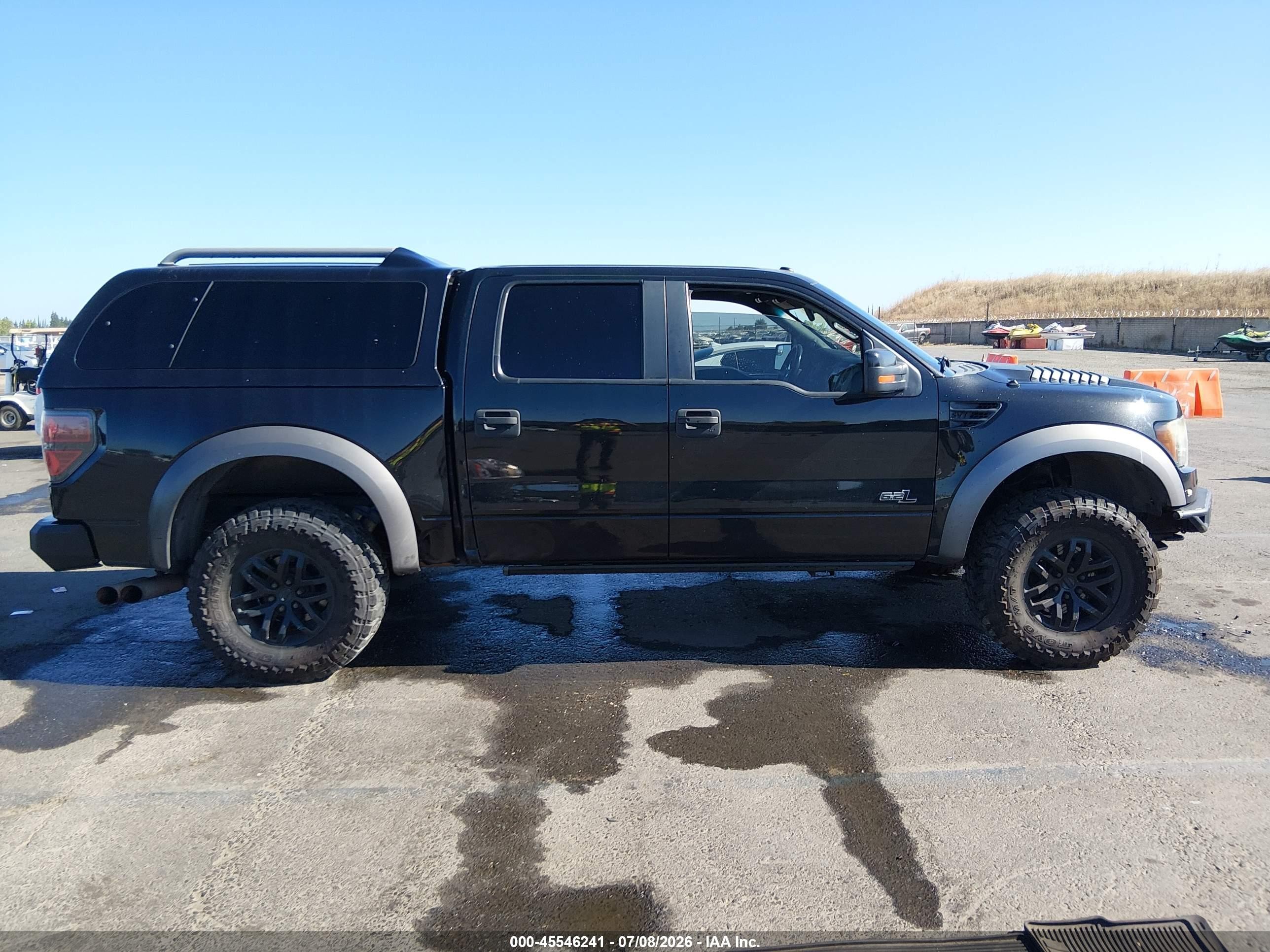 2011 Ford F-150 Svt Raptor Black vin: 1FTFW1R60BFB84524