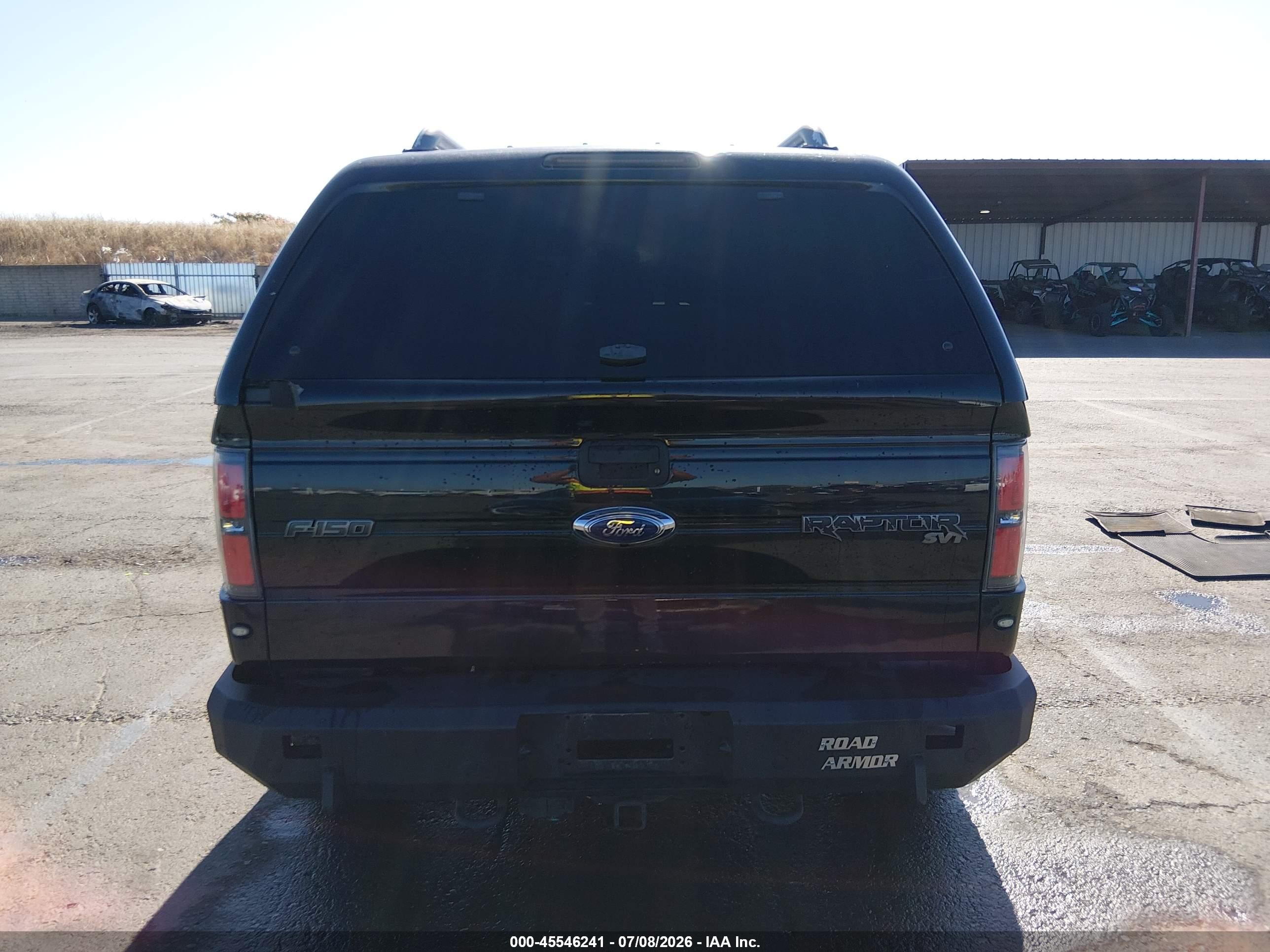 2011 Ford F-150 Svt Raptor Black vin: 1FTFW1R60BFB84524