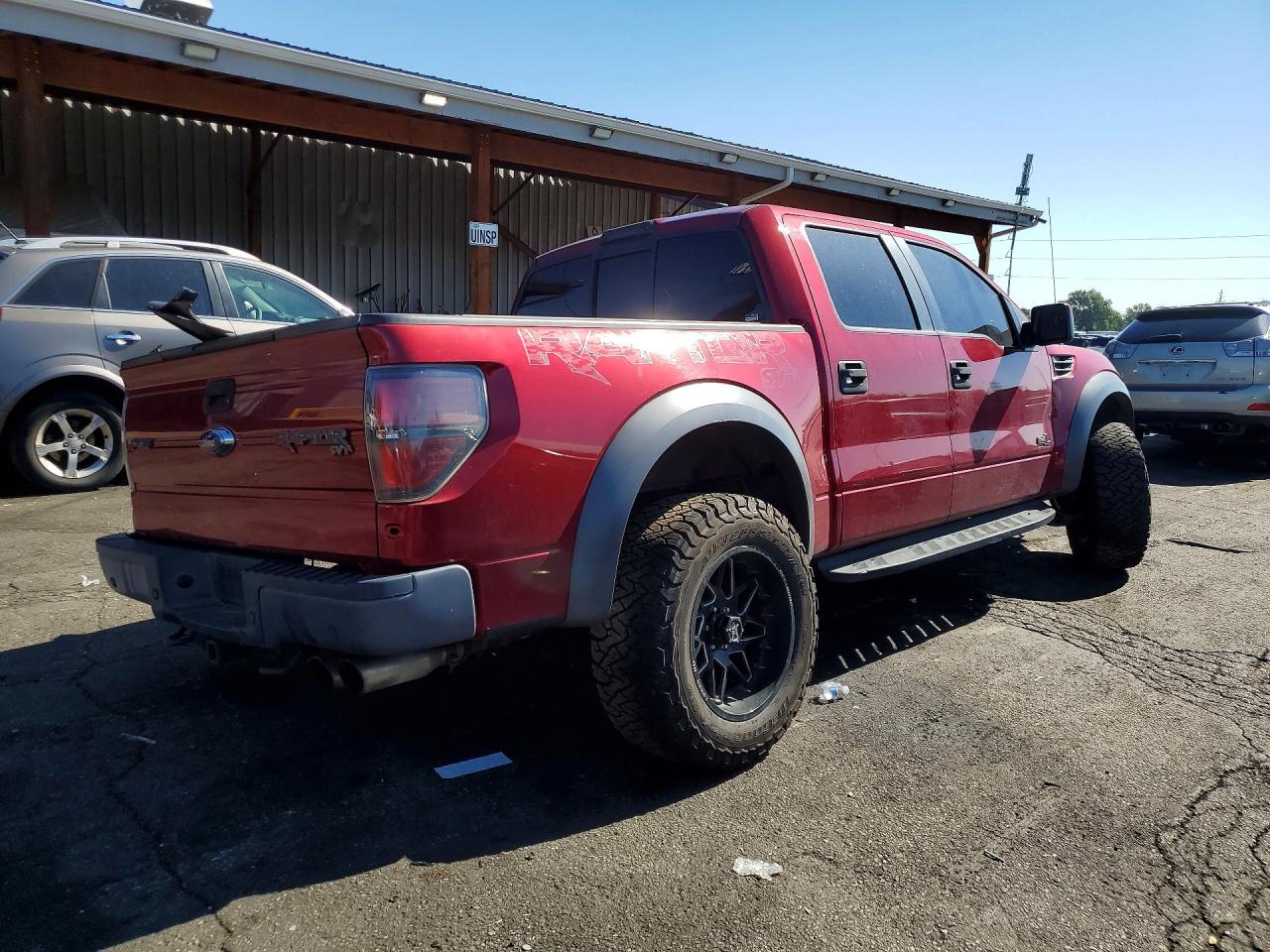 2014 Ford F150 Svt Raptor Burgundy vin: 1FTFW1R60EFC93800