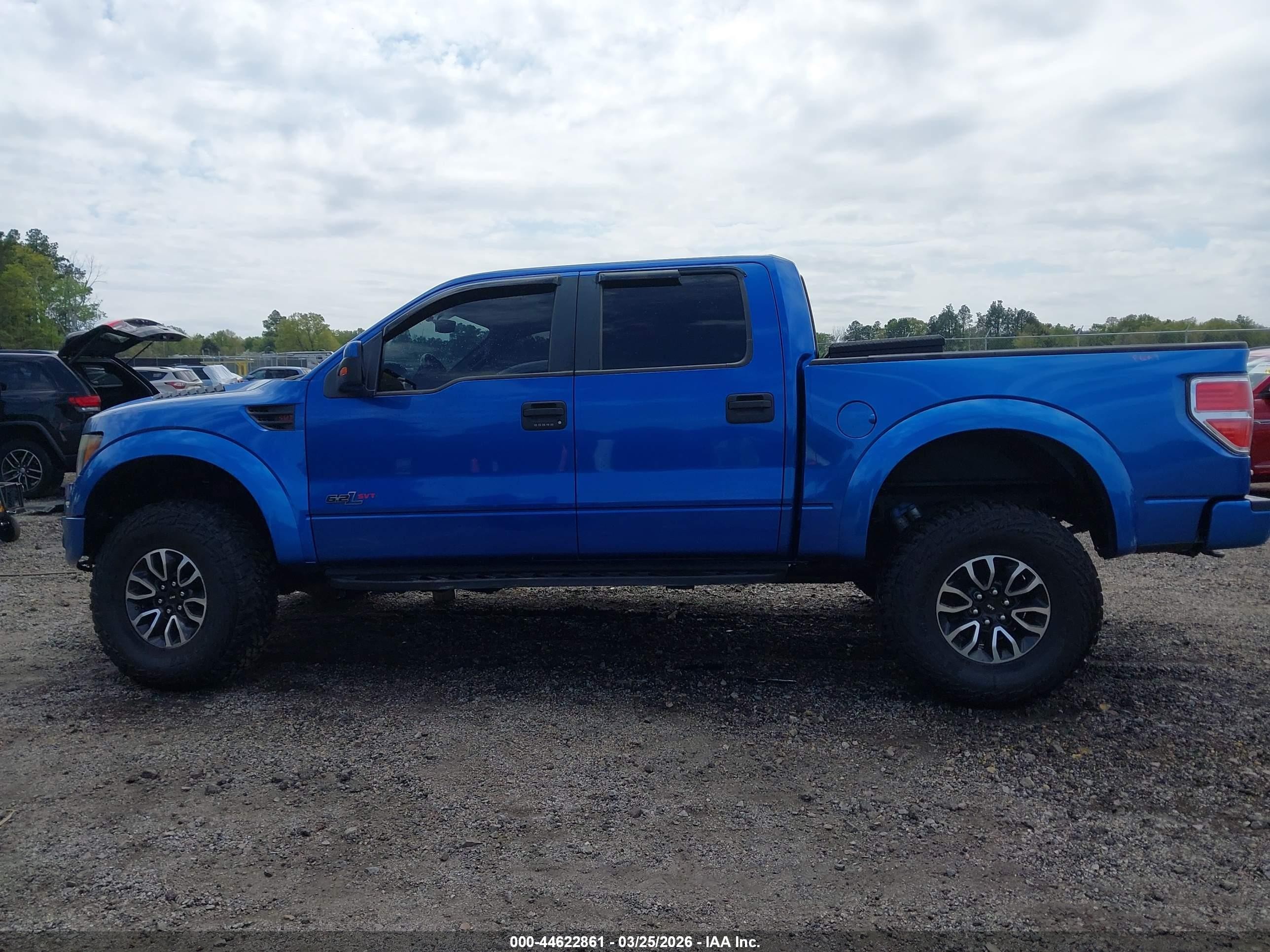 2012 Ford F-150 Svt Raptor Blue vin: 1FTFW1R61CFA46556
