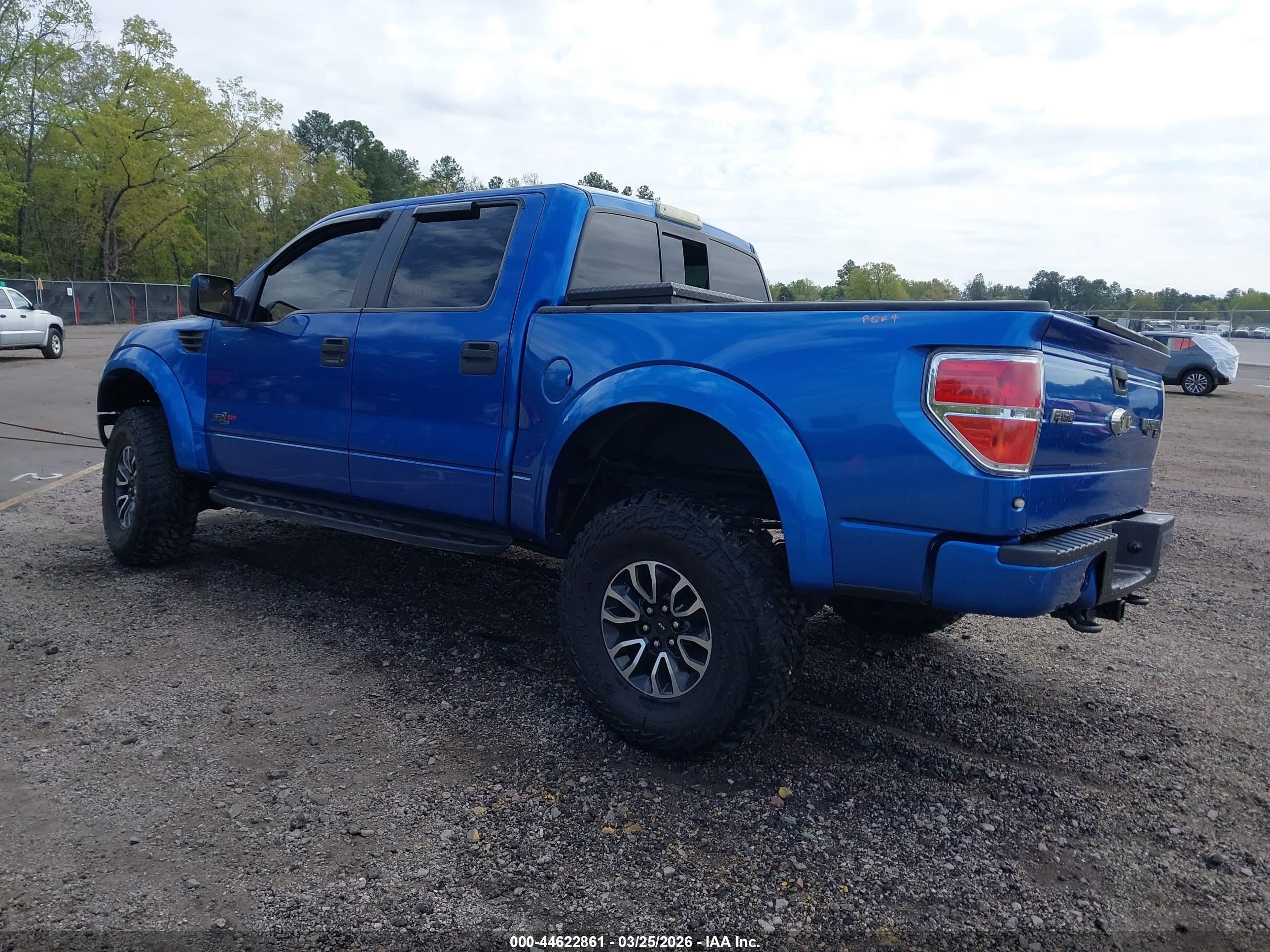 2012 Ford F-150 Svt Raptor Blue vin: 1FTFW1R61CFA46556