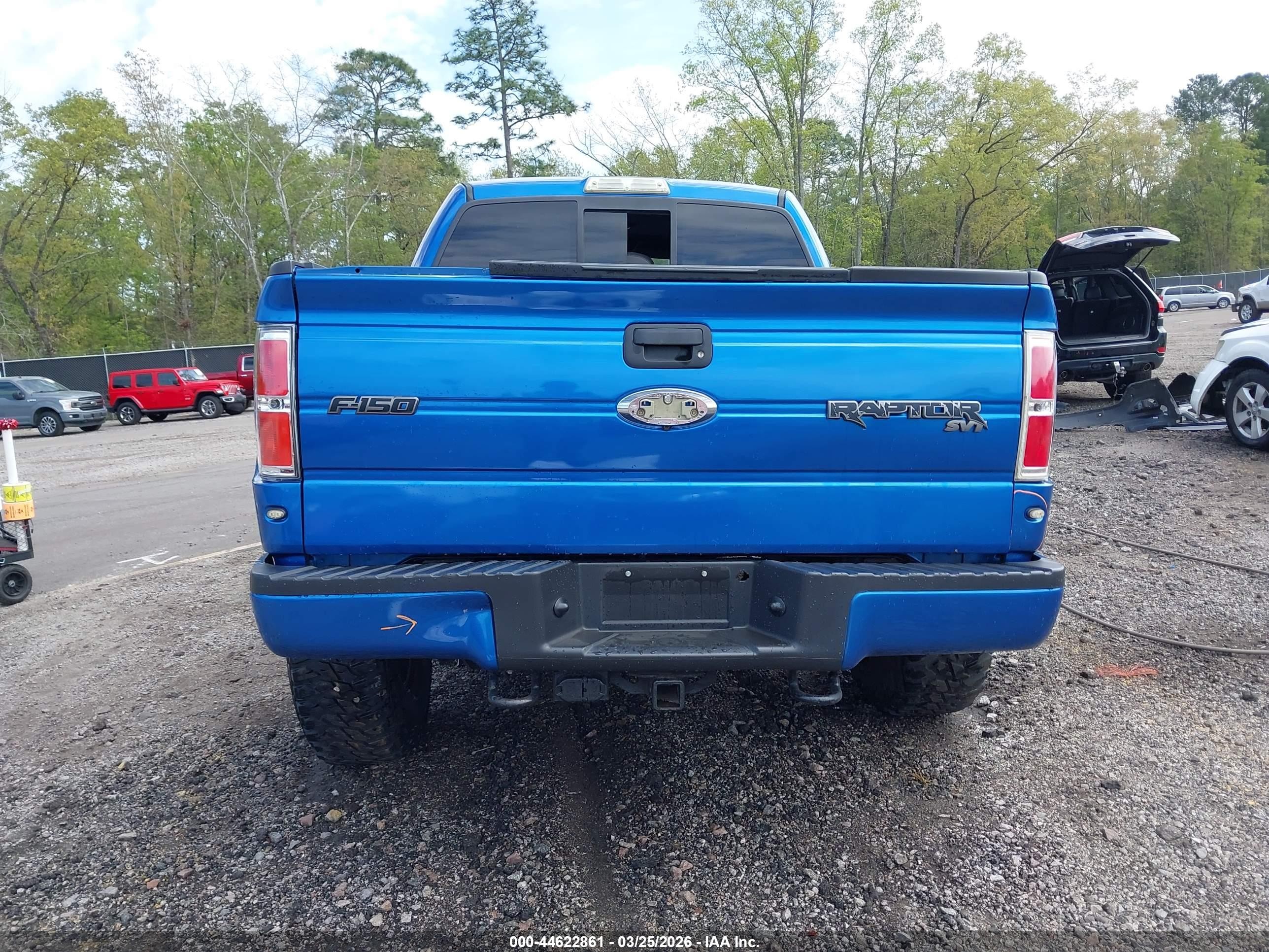 2012 Ford F-150 Svt Raptor Blue vin: 1FTFW1R61CFA46556