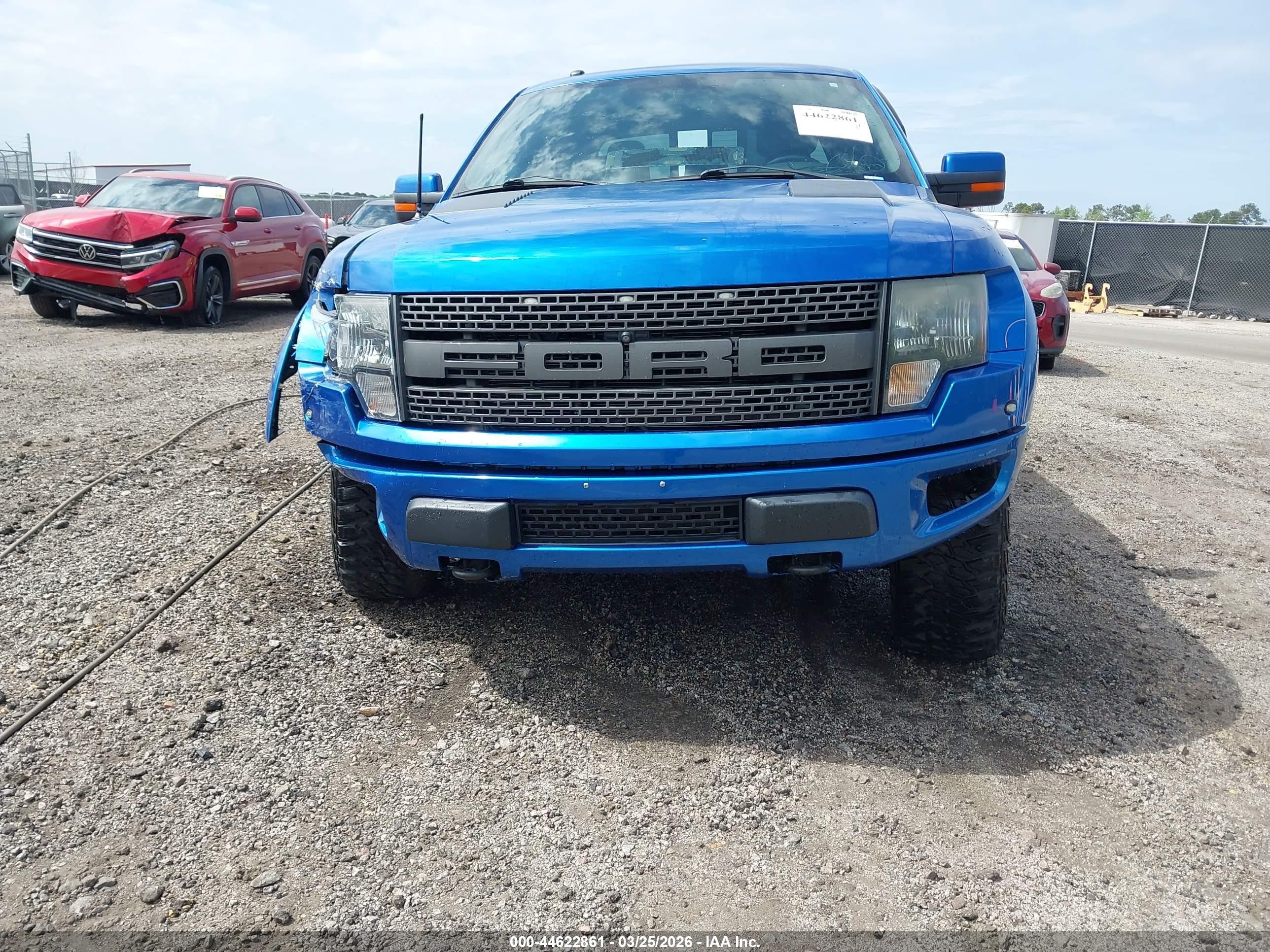 2012 Ford F-150 Svt Raptor Blue vin: 1FTFW1R61CFA46556