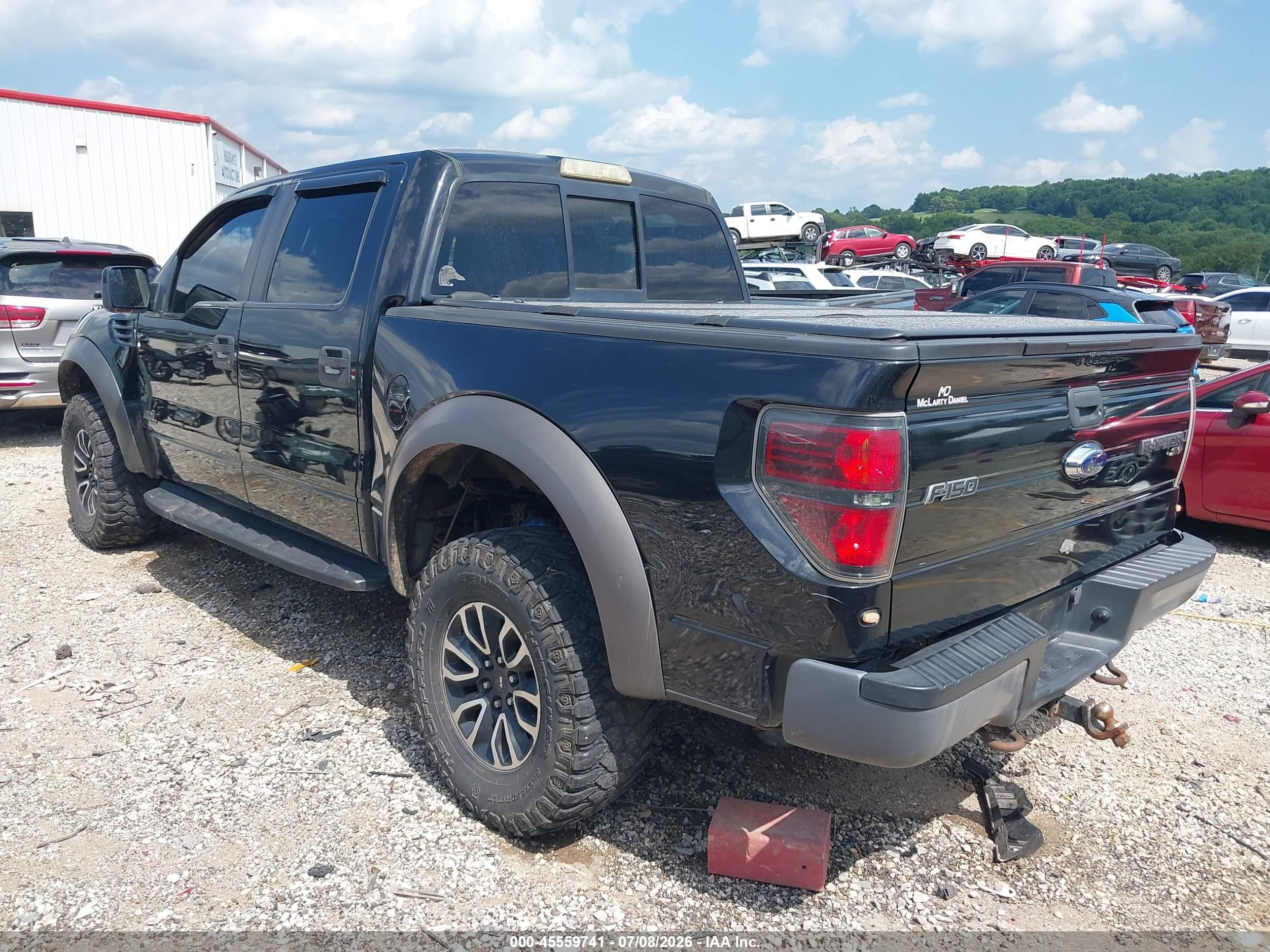 2012 Ford F-150 Svt Raptor Black vin: 1FTFW1R61CFB32546