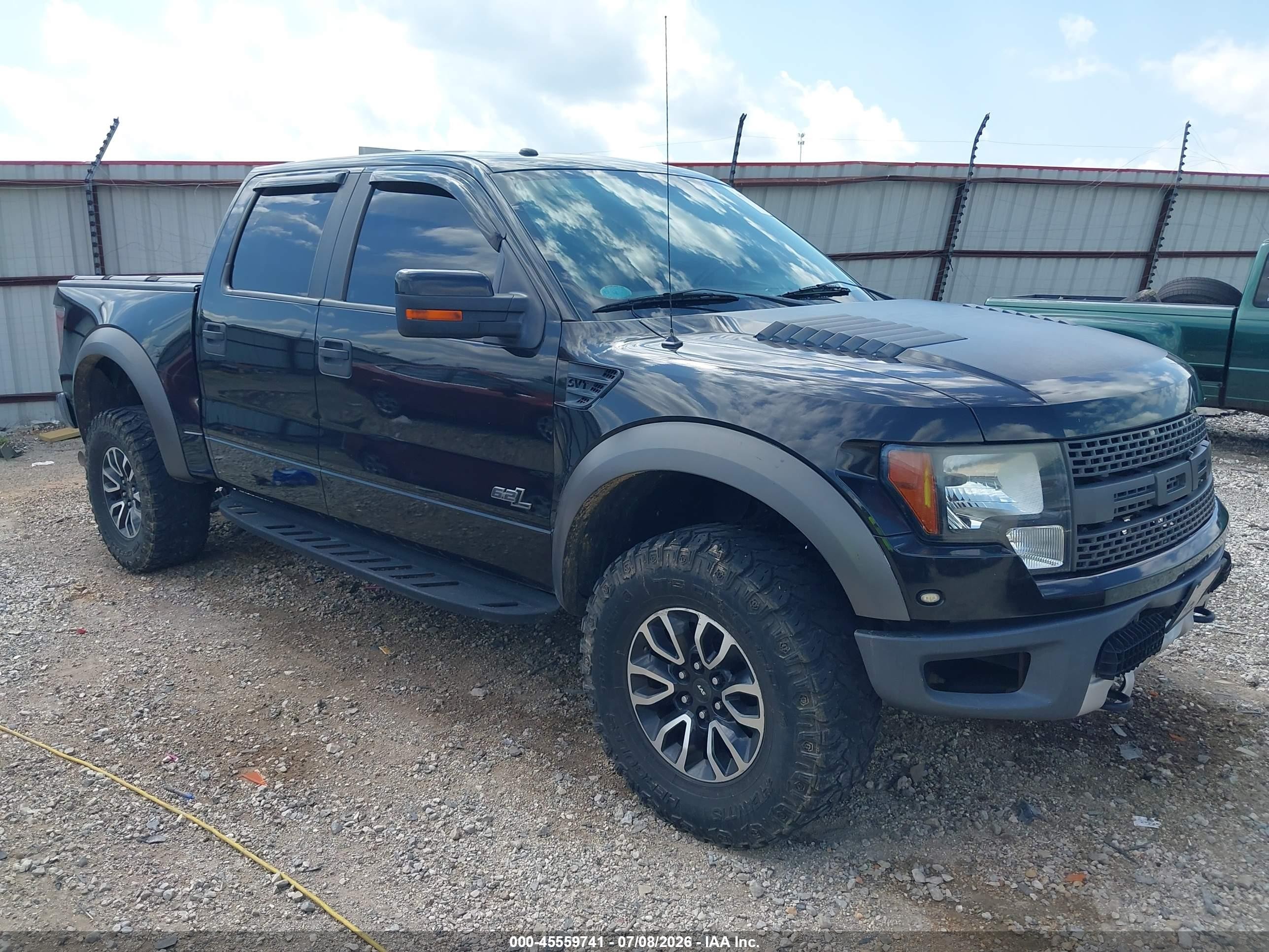 2012 Ford F-150 Svt Raptor Black vin: 1FTFW1R61CFB32546