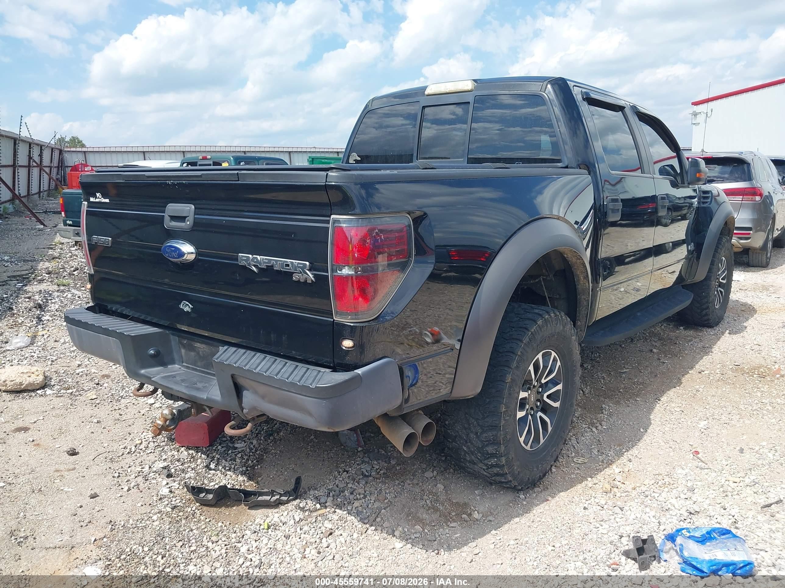 2012 Ford F-150 Svt Raptor Black vin: 1FTFW1R61CFB32546