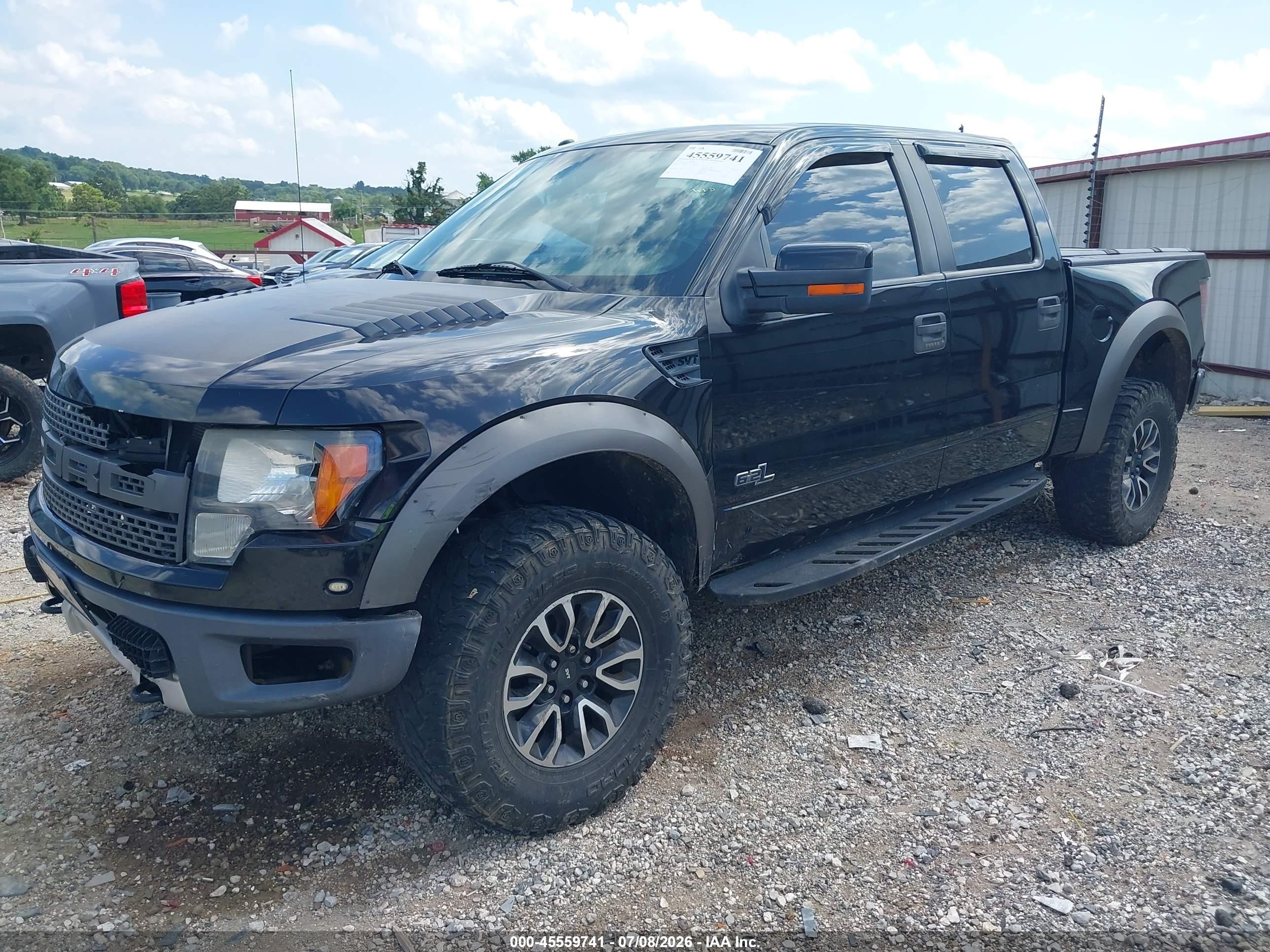 2012 Ford F-150 Svt Raptor Black vin: 1FTFW1R61CFB32546