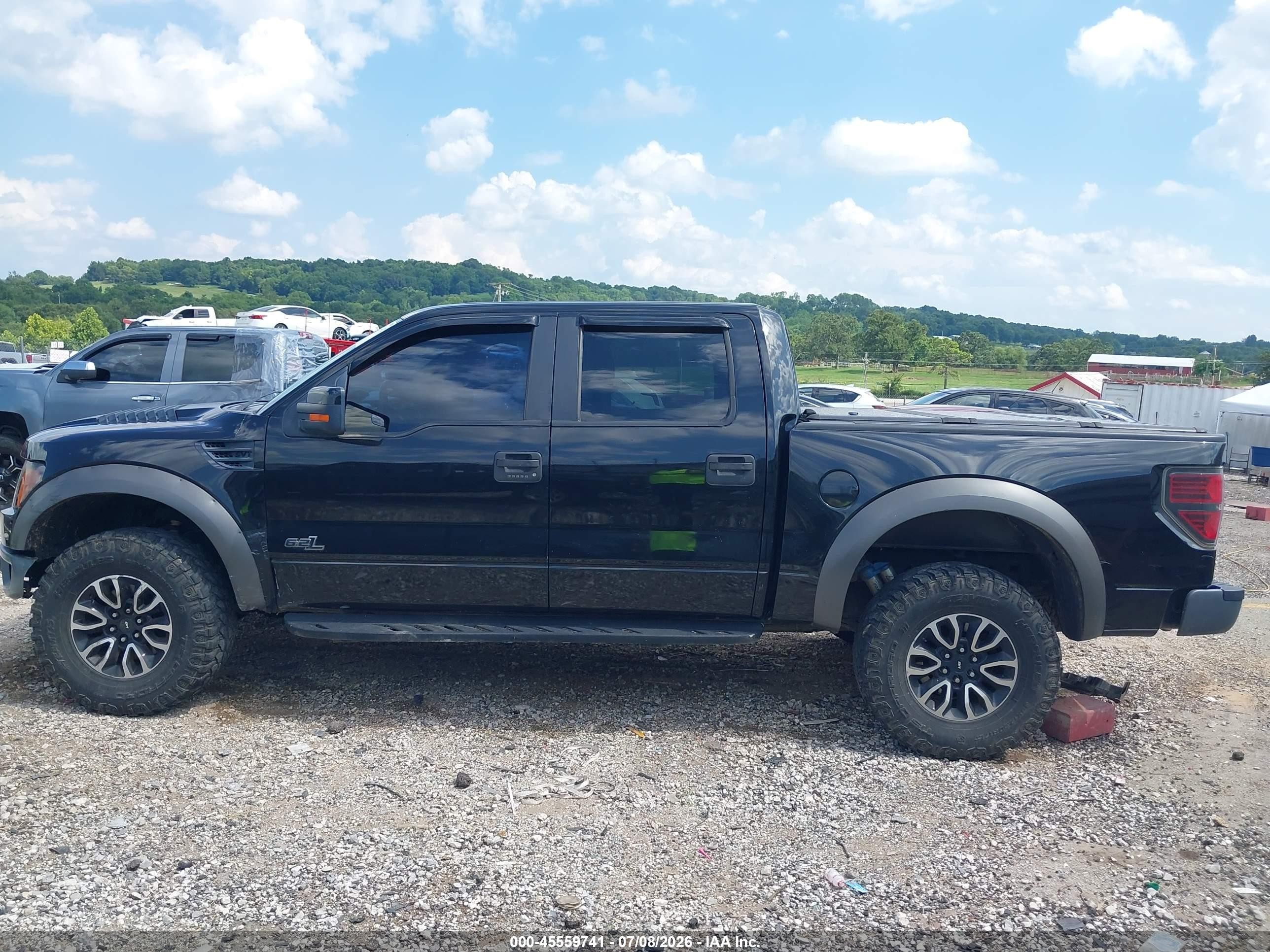 2012 Ford F-150 Svt Raptor Black vin: 1FTFW1R61CFB32546