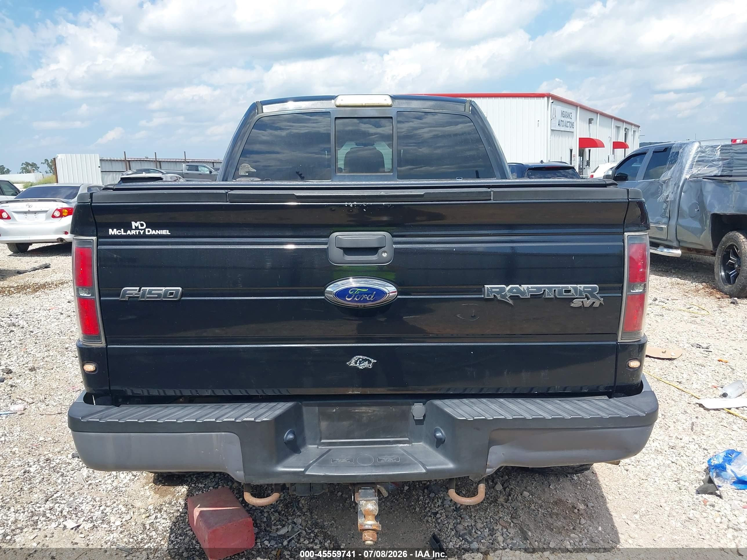 2012 Ford F-150 Svt Raptor Black vin: 1FTFW1R61CFB32546