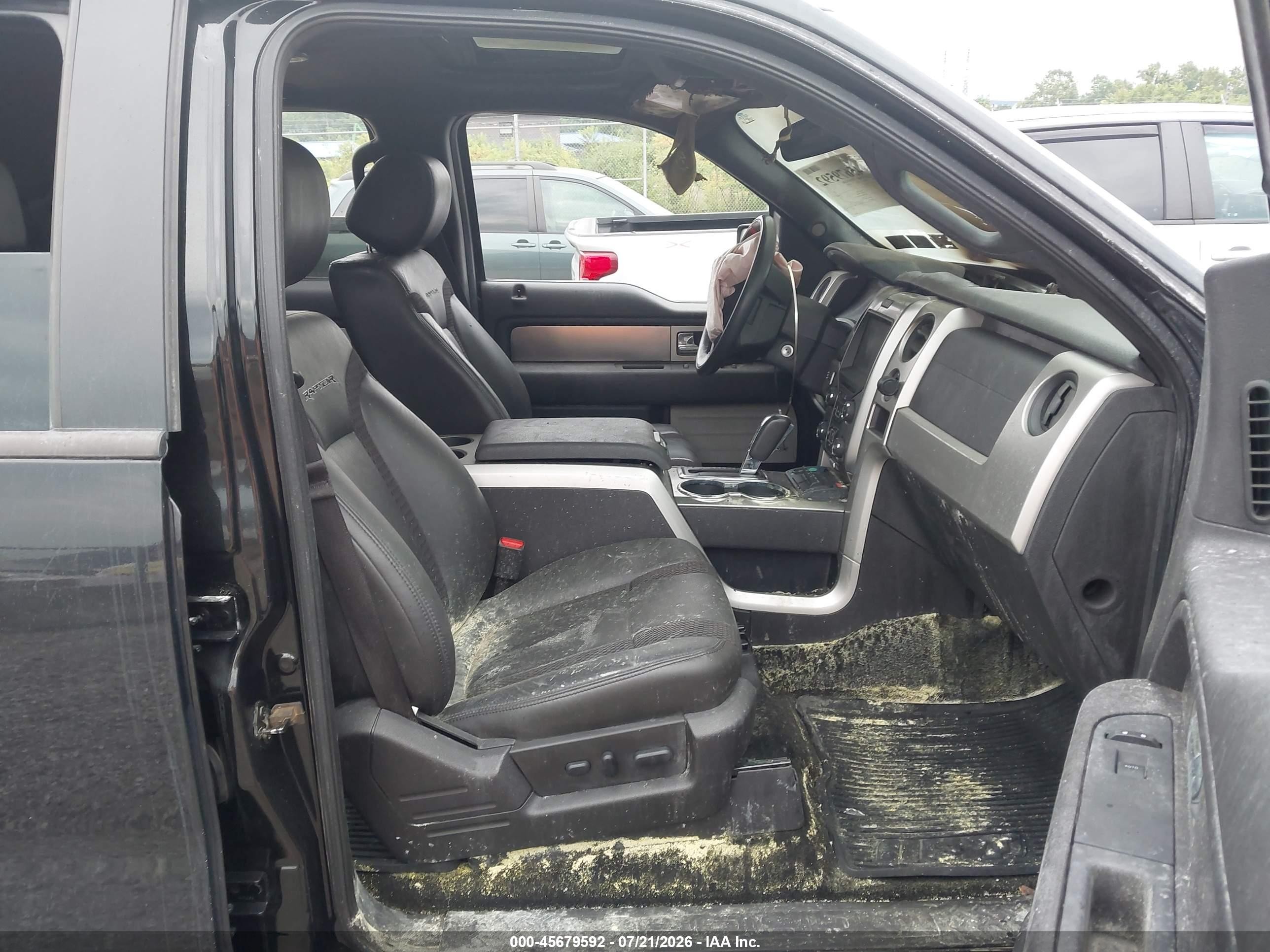 2013 Ford F-150 Svt Raptor Black vin: 1FTFW1R61DFD88817