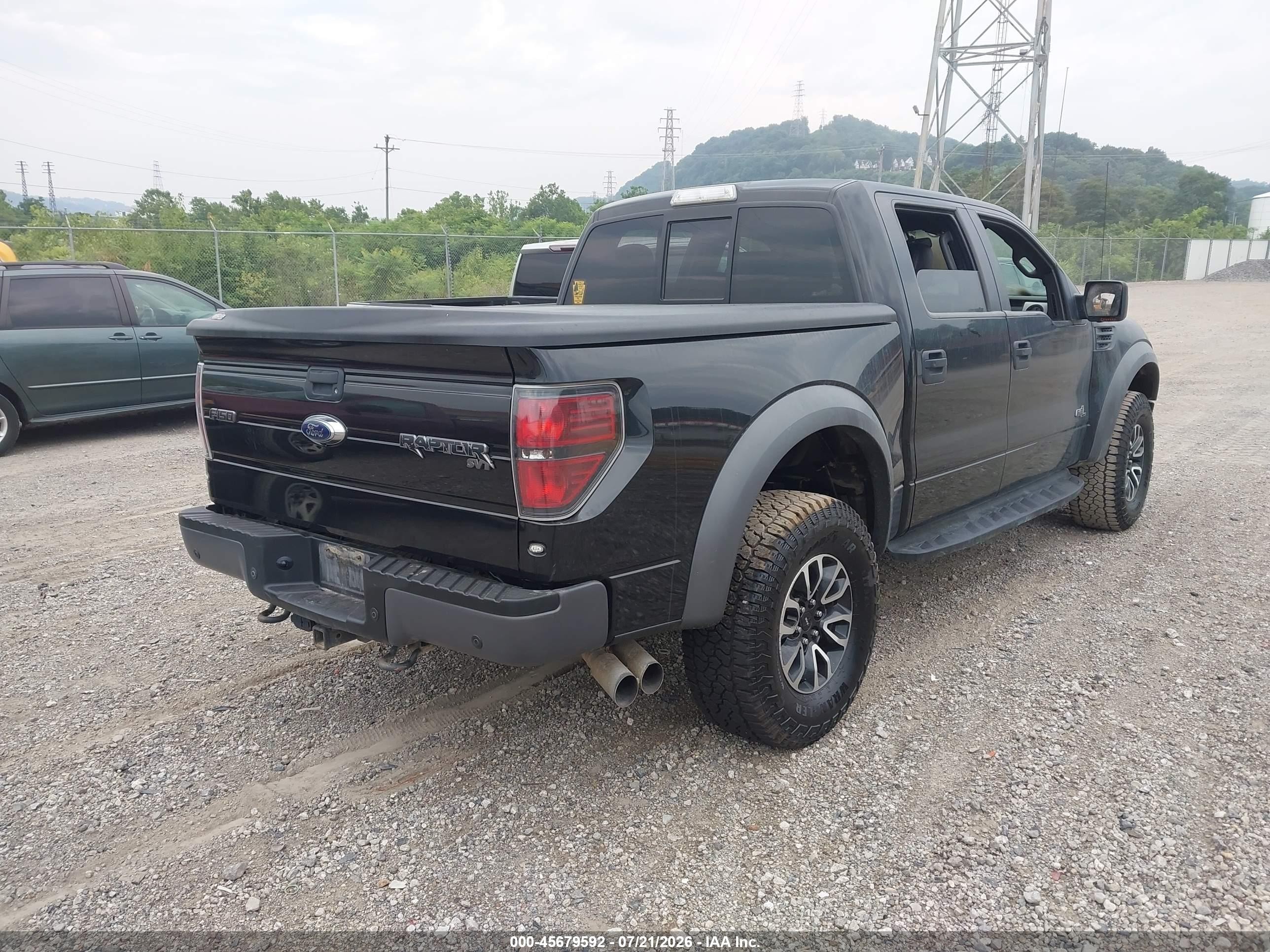2013 Ford F-150 Svt Raptor Black vin: 1FTFW1R61DFD88817
