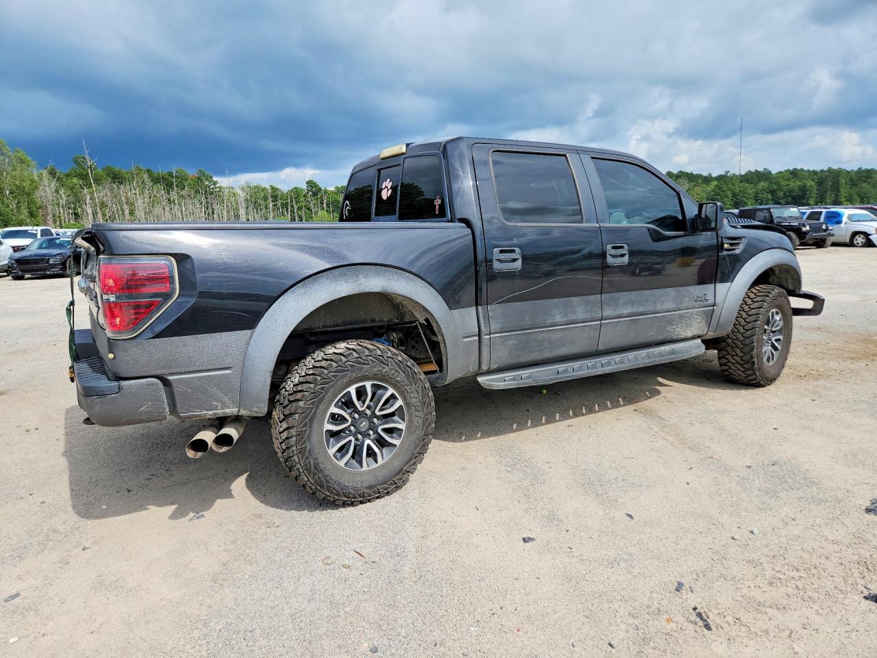 2012 Ford F150 Svt Raptor Черный vin: 1FTFW1R62CFC15810