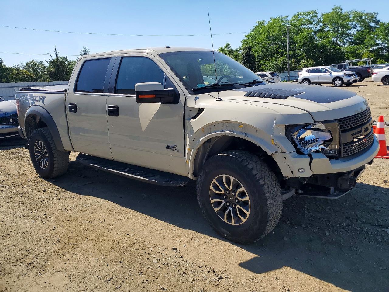 2013 Ford F150 Svt Raptor Gray vin: 1FTFW1R62DFD95680