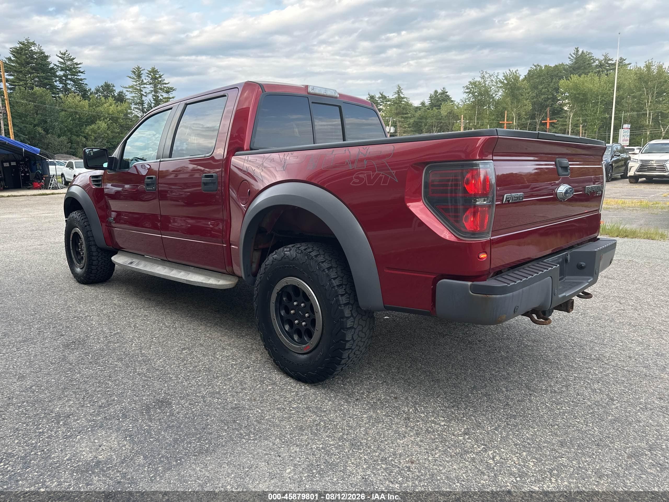 2014 Ford F-150 Svt Raptor Red vin: 1FTFW1R62EFB13779