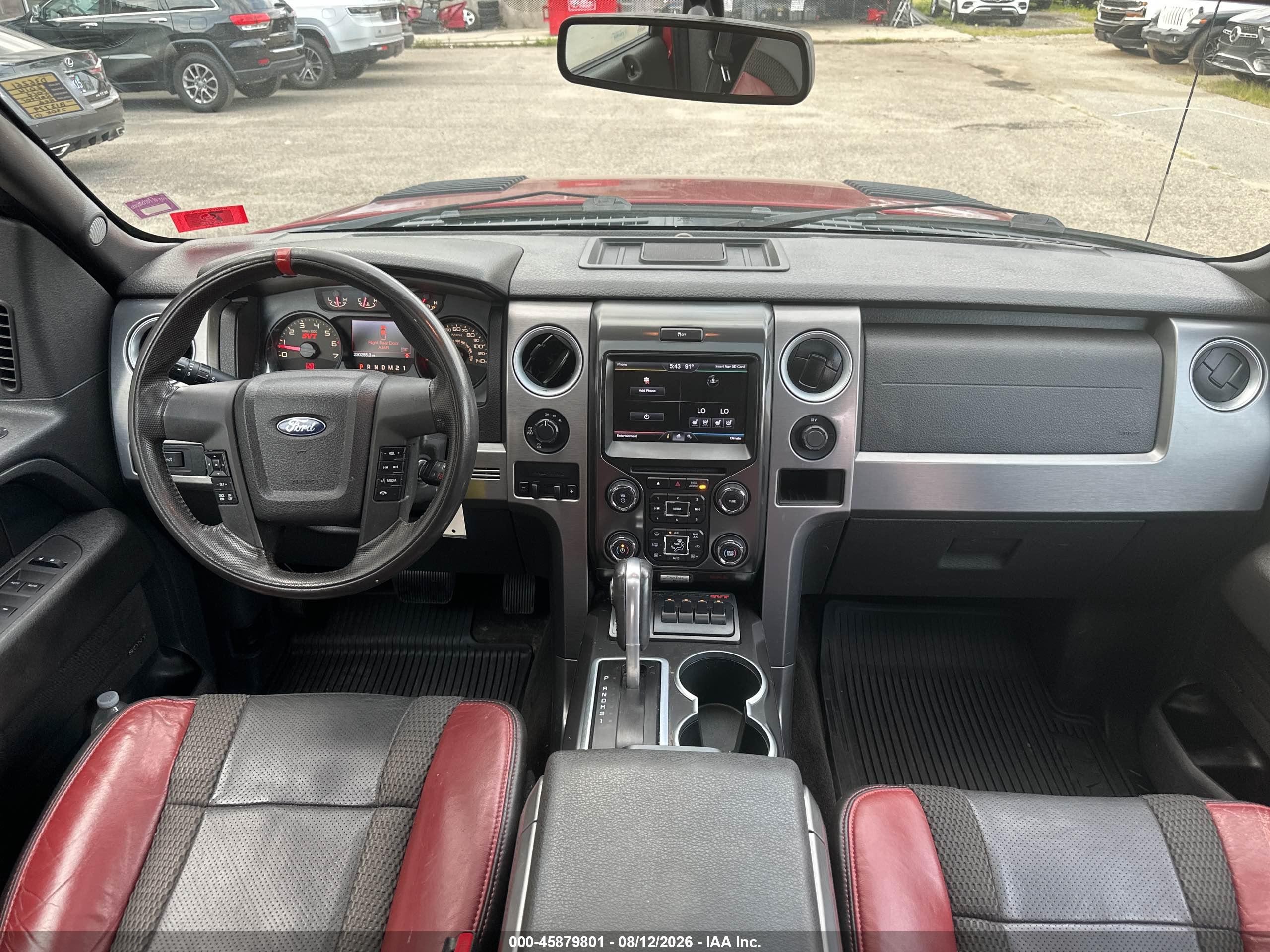 2014 Ford F-150 Svt Raptor Red vin: 1FTFW1R62EFB13779