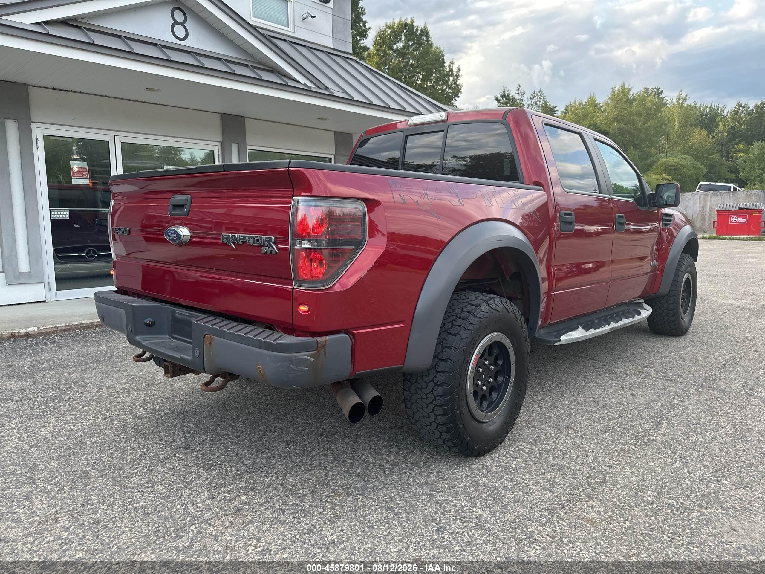2014 Ford F-150 Svt Raptor Red vin: 1FTFW1R62EFB13779