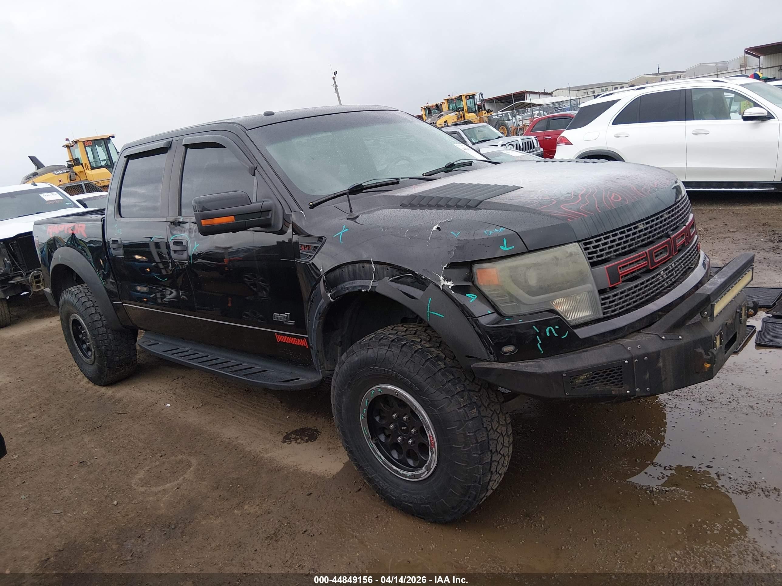 2014 Ford F-150 Svt Raptor Black vin: 1FTFW1R62EFC49569