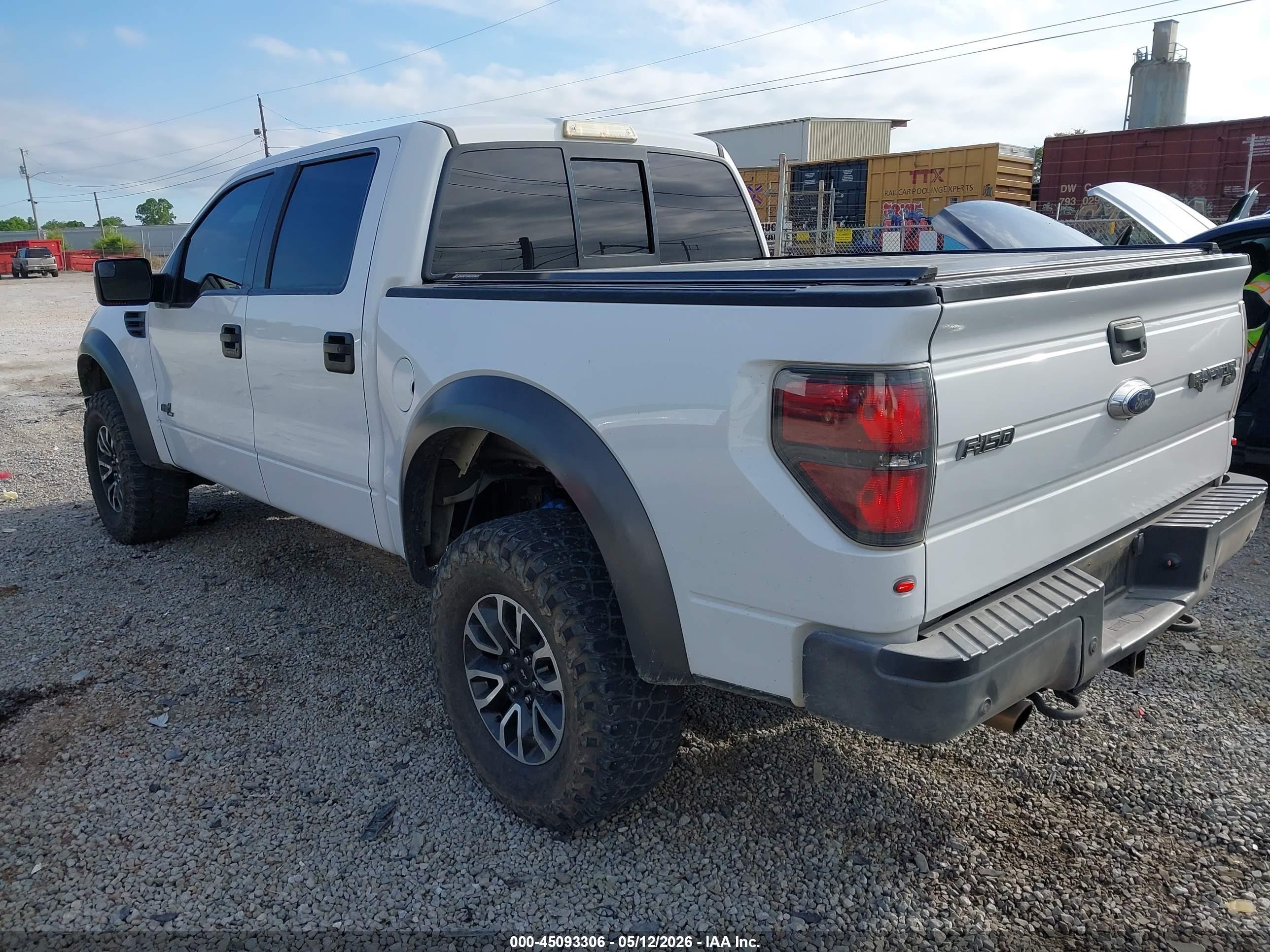 2013 Ford F-150 Svt Raptor White vin: 1FTFW1R63DFB08900