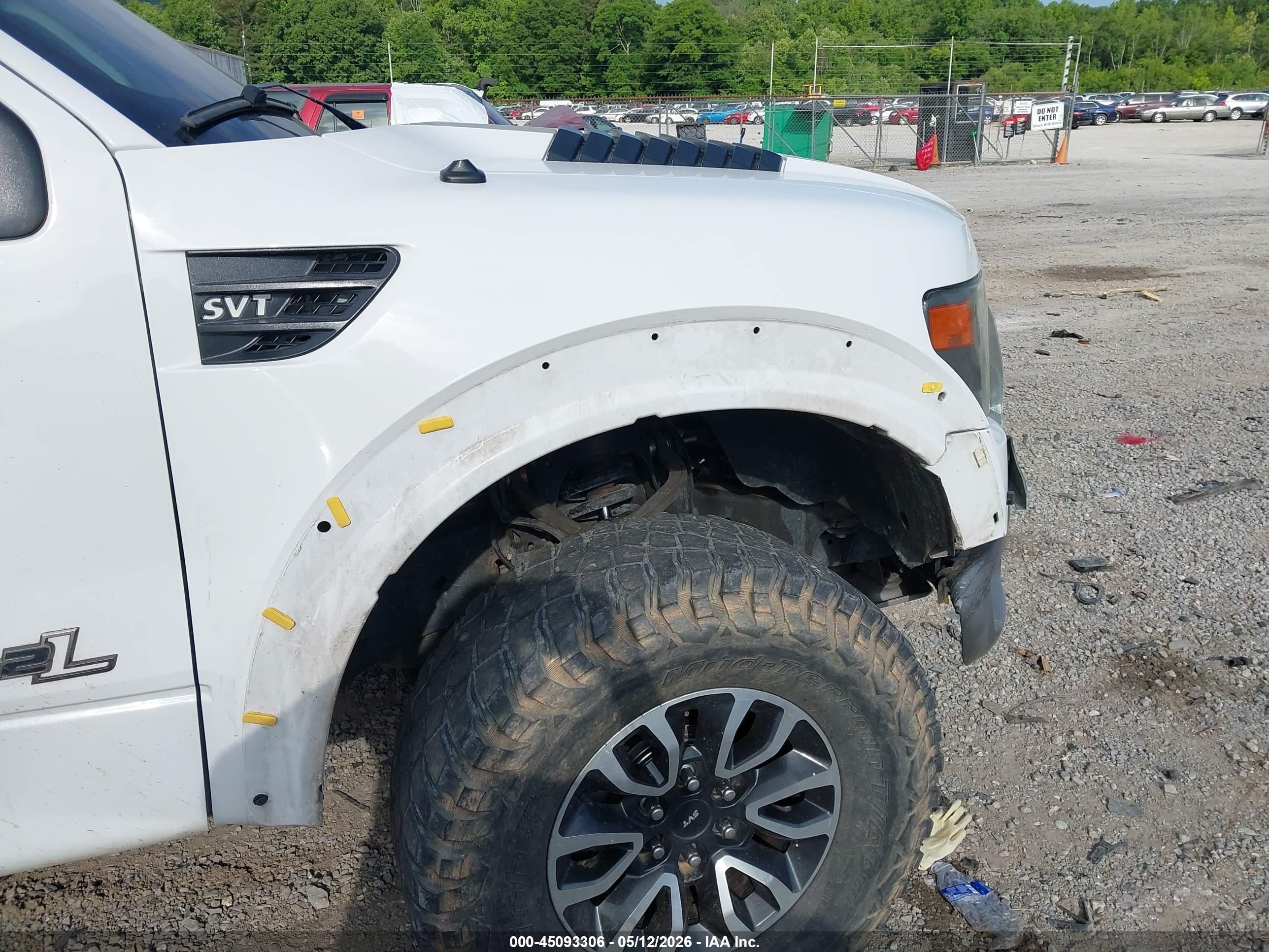 2013 Ford F-150 Svt Raptor White vin: 1FTFW1R63DFB08900
