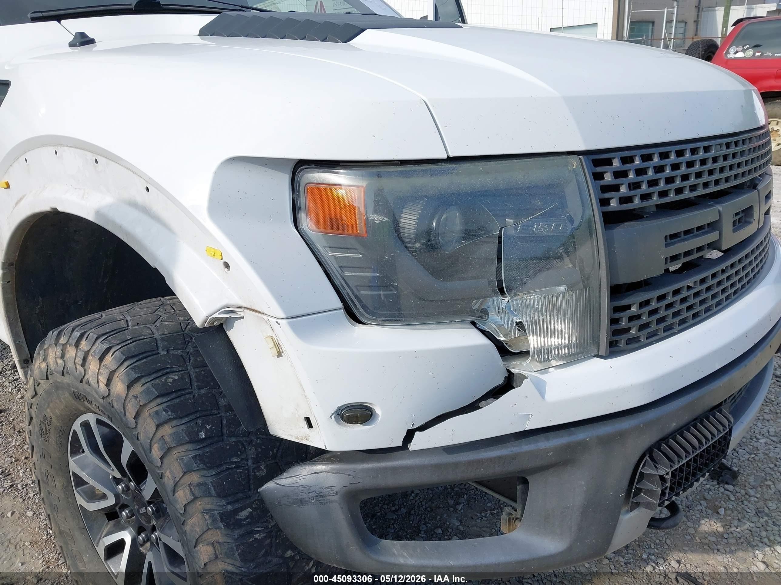 2013 Ford F-150 Svt Raptor White vin: 1FTFW1R63DFB08900