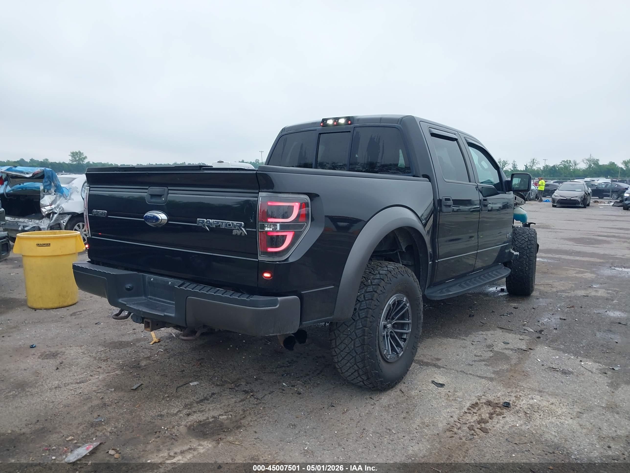 2012 Ford F-150 Svt Raptor Black vin: 1FTFW1R64CFB10539