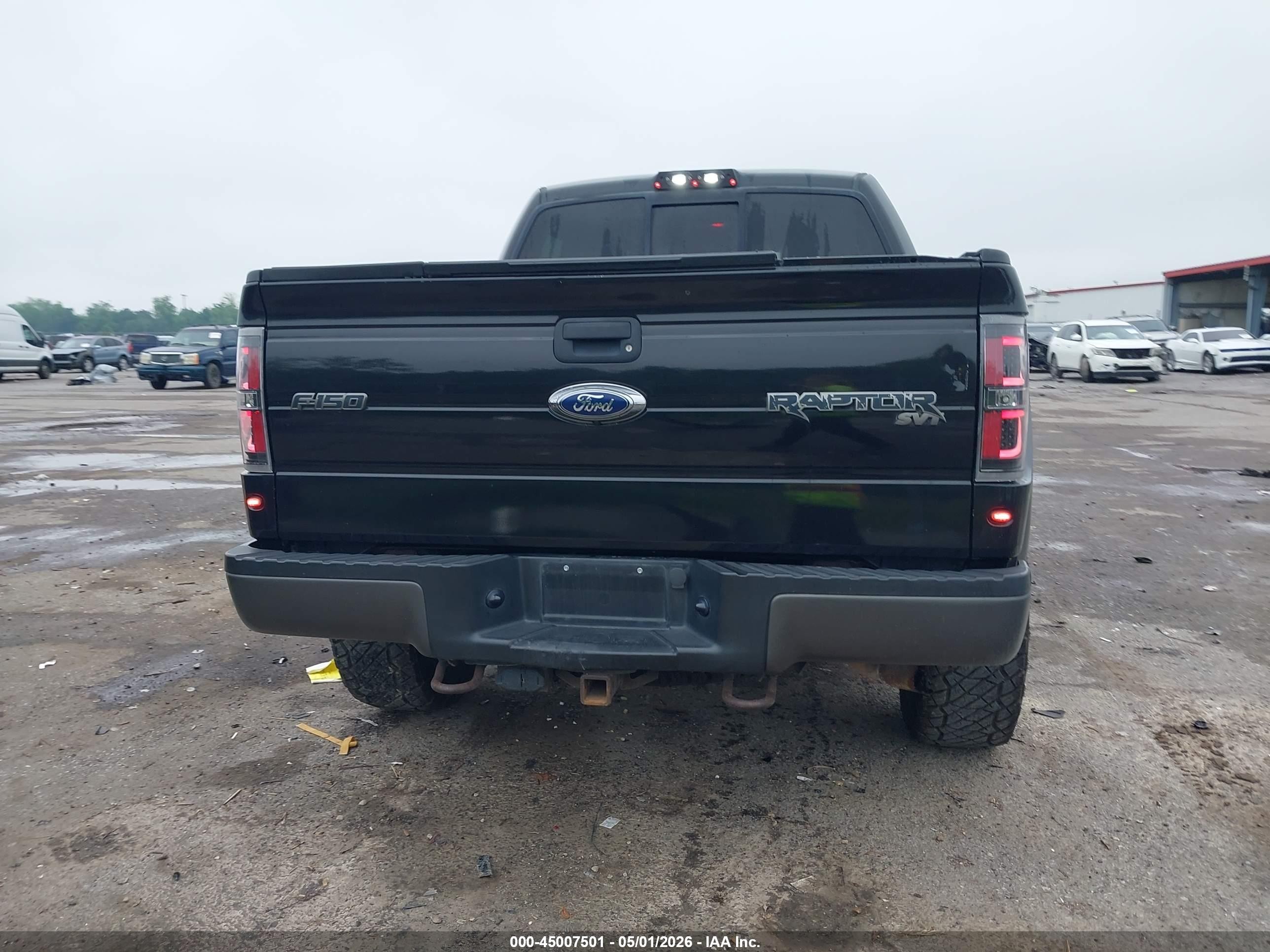 2012 Ford F-150 Svt Raptor Black vin: 1FTFW1R64CFB10539