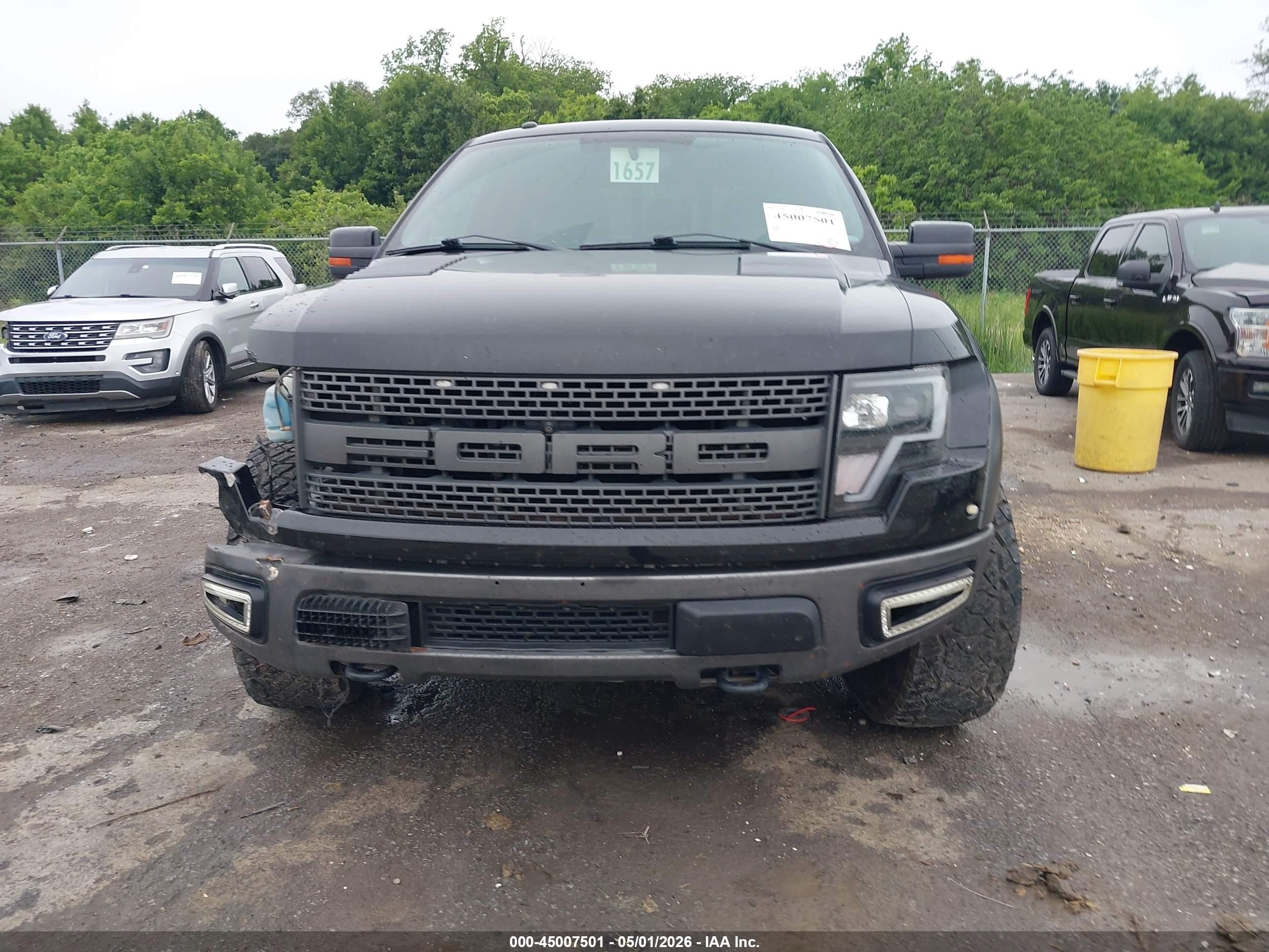 2012 Ford F-150 Svt Raptor Black vin: 1FTFW1R64CFB10539