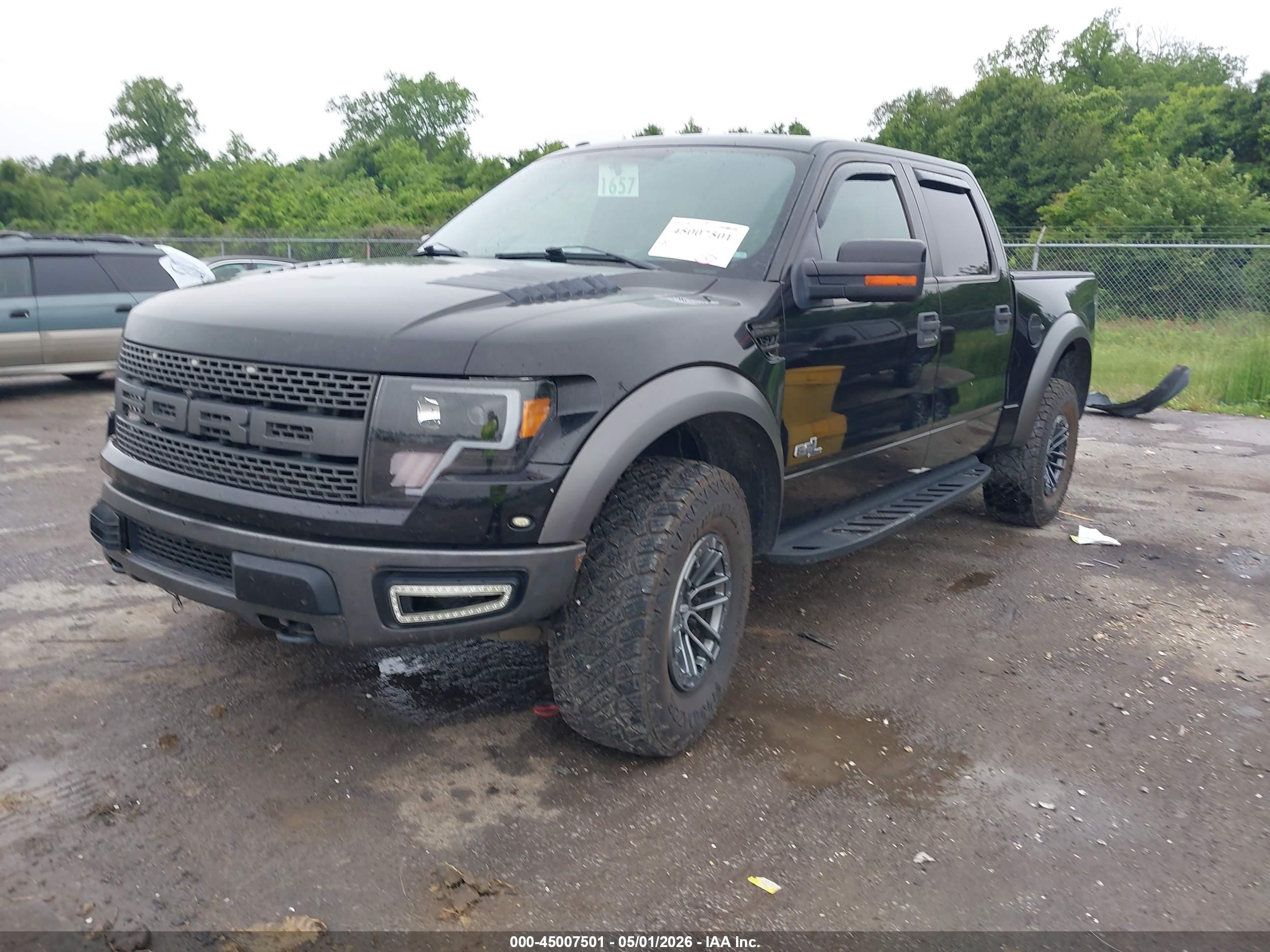 2012 Ford F-150 Svt Raptor Black vin: 1FTFW1R64CFB10539