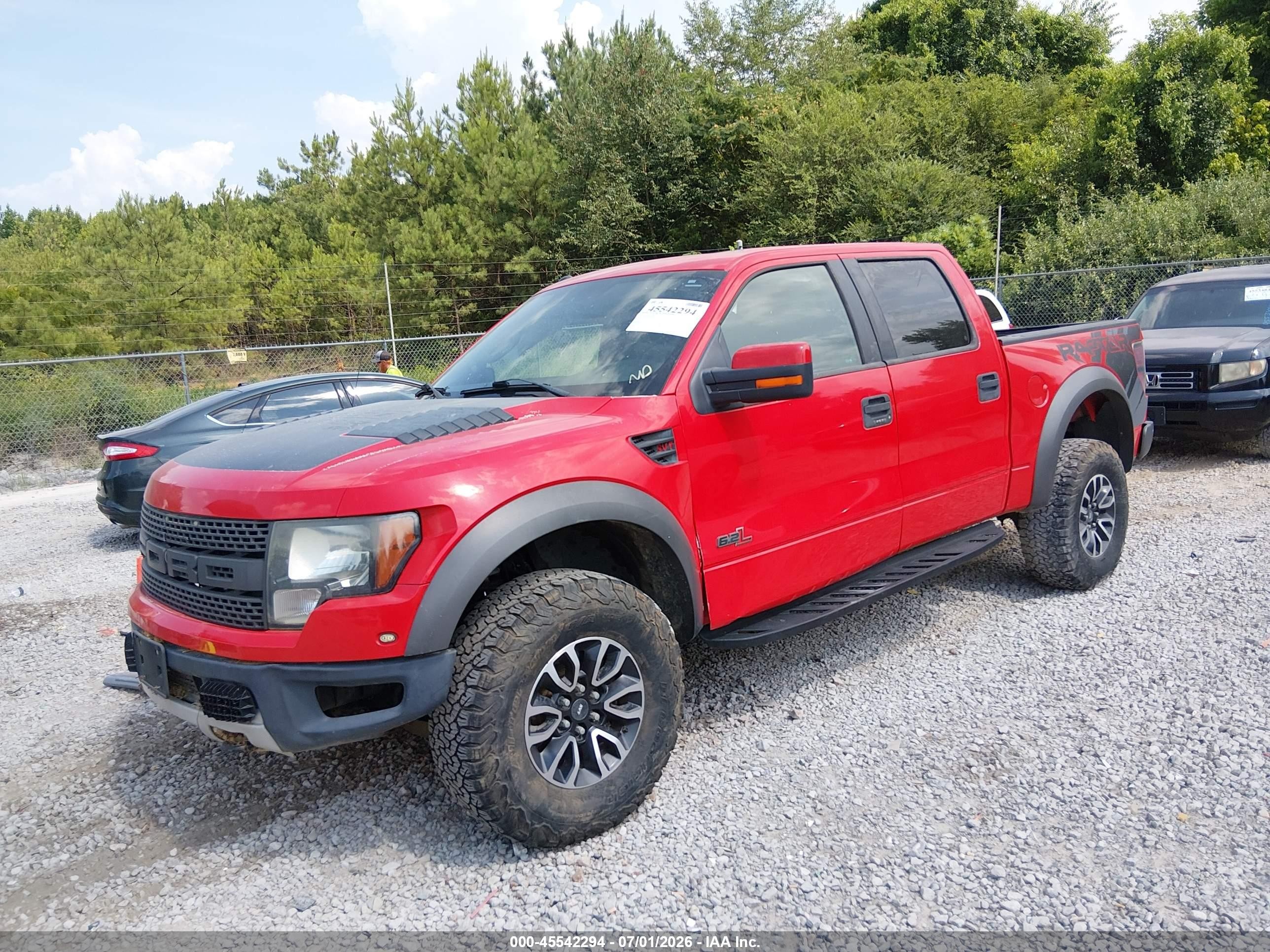2012 Ford F-150 Svt Raptor Red vin: 1FTFW1R64CFC88080